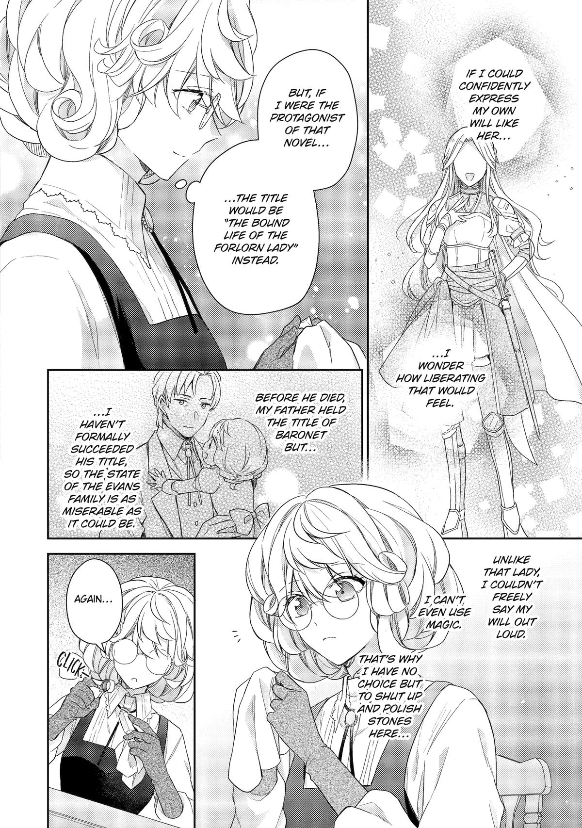 Botsuraku Reijou no Okinimesu mama: Konyaku Haki sareta node Houseki Kanteishi toshite Dokuritsu shimasu Chap 1 - Next Chap 2