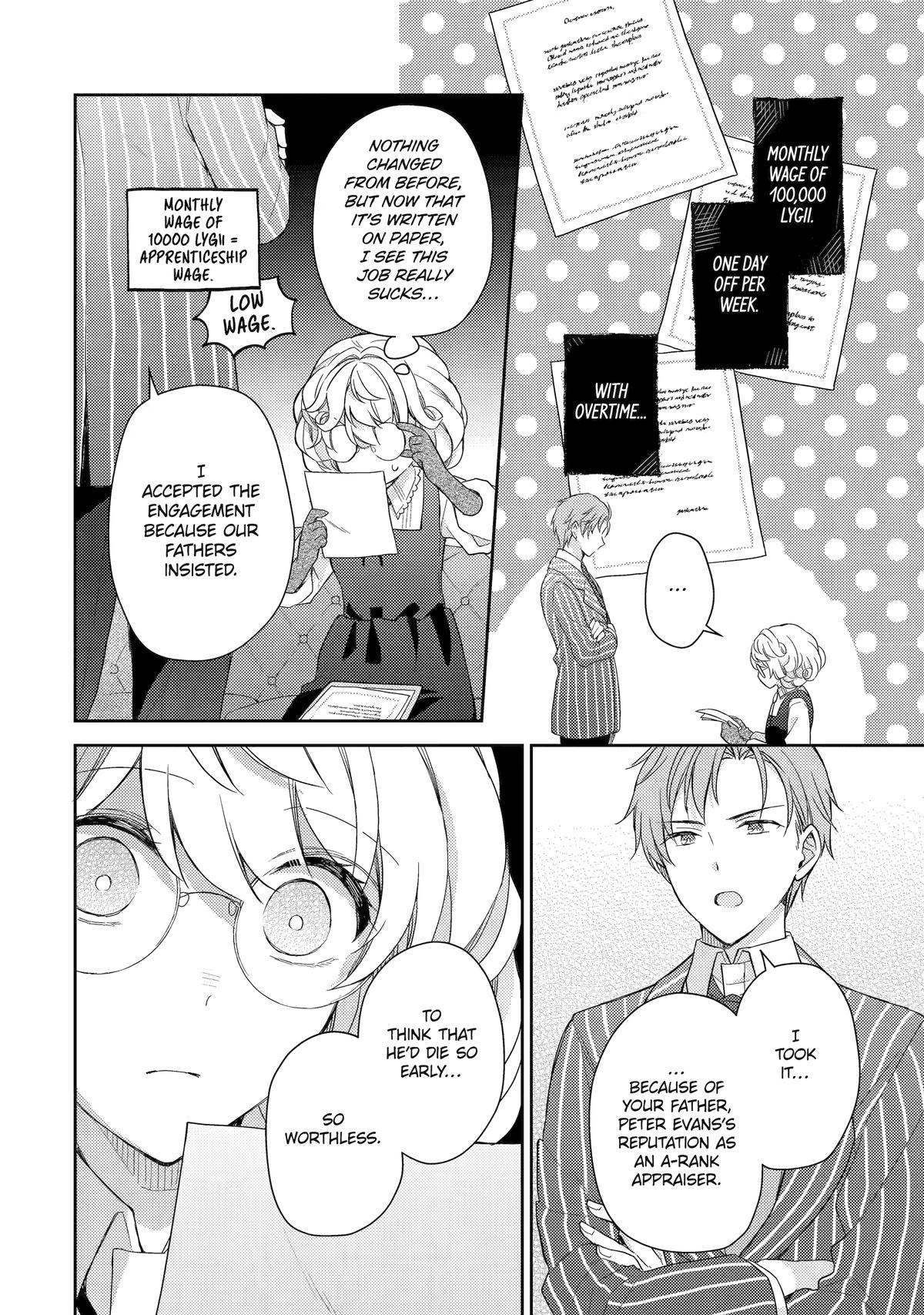 Botsuraku Reijou no Okinimesu mama: Konyaku Haki sareta node Houseki Kanteishi toshite Dokuritsu shimasu Chap 1 - Next Chap 2