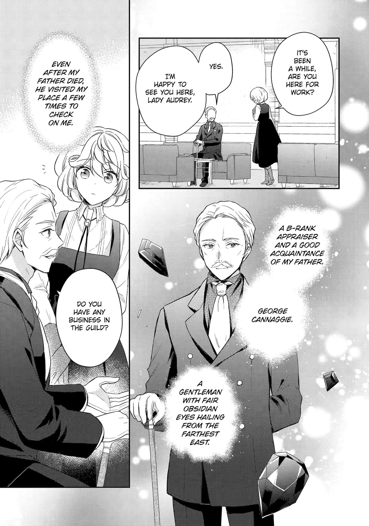 Botsuraku Reijou no Okinimesu mama: Konyaku Haki sareta node Houseki Kanteishi toshite Dokuritsu shimasu Chap 3 - Next Chap 4