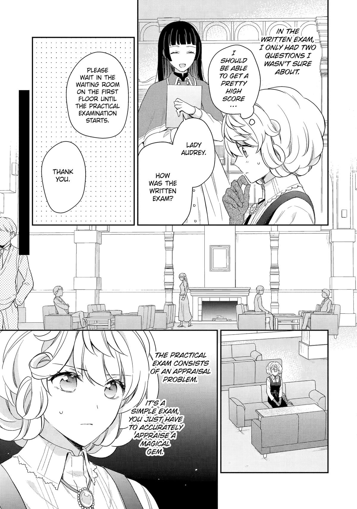 Botsuraku Reijou no Okinimesu mama: Konyaku Haki sareta node Houseki Kanteishi toshite Dokuritsu shimasu Chap 3 - Next Chap 4