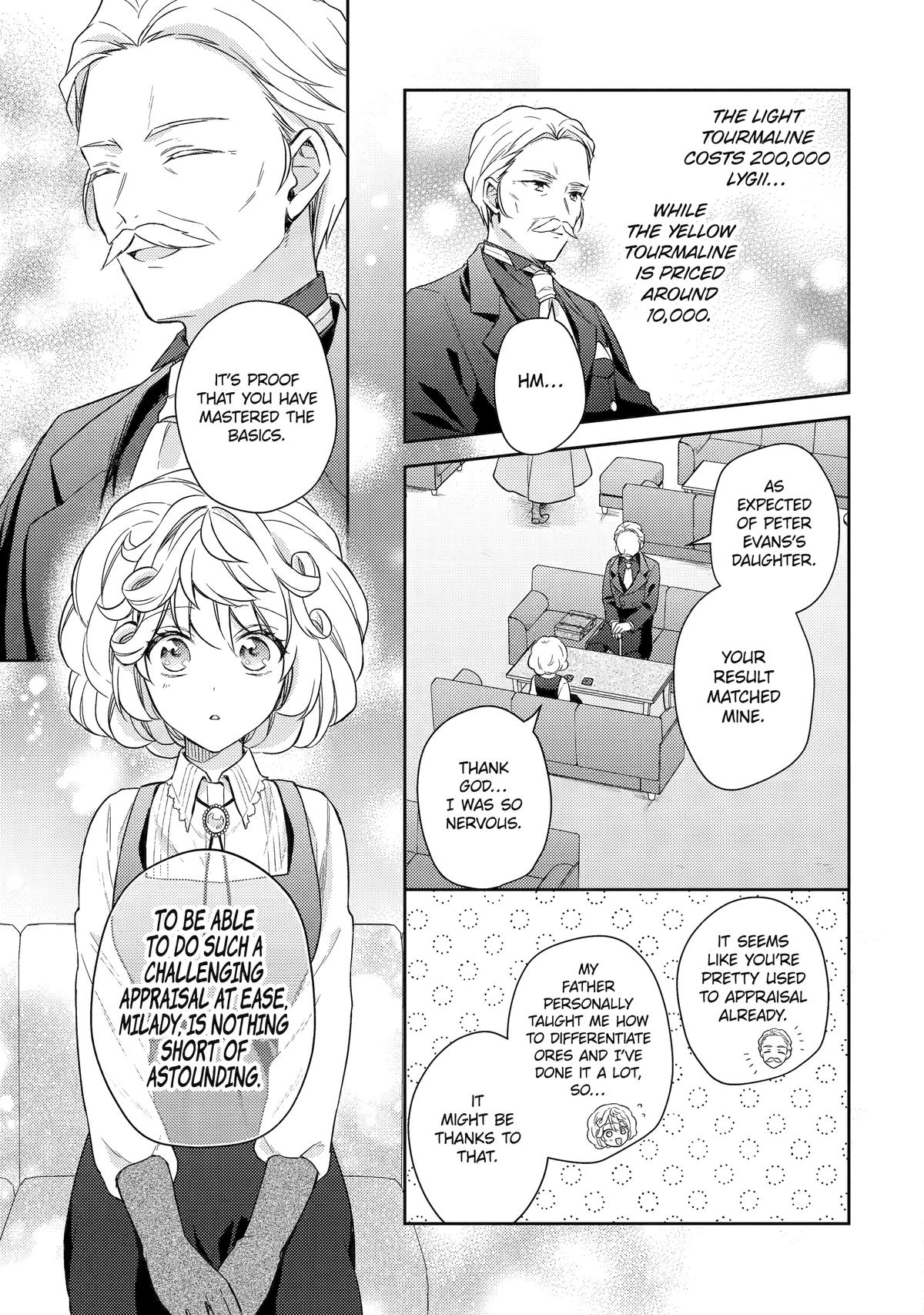 Botsuraku Reijou no Okinimesu mama: Konyaku Haki sareta node Houseki Kanteishi toshite Dokuritsu shimasu Chap 3 - Next Chap 4