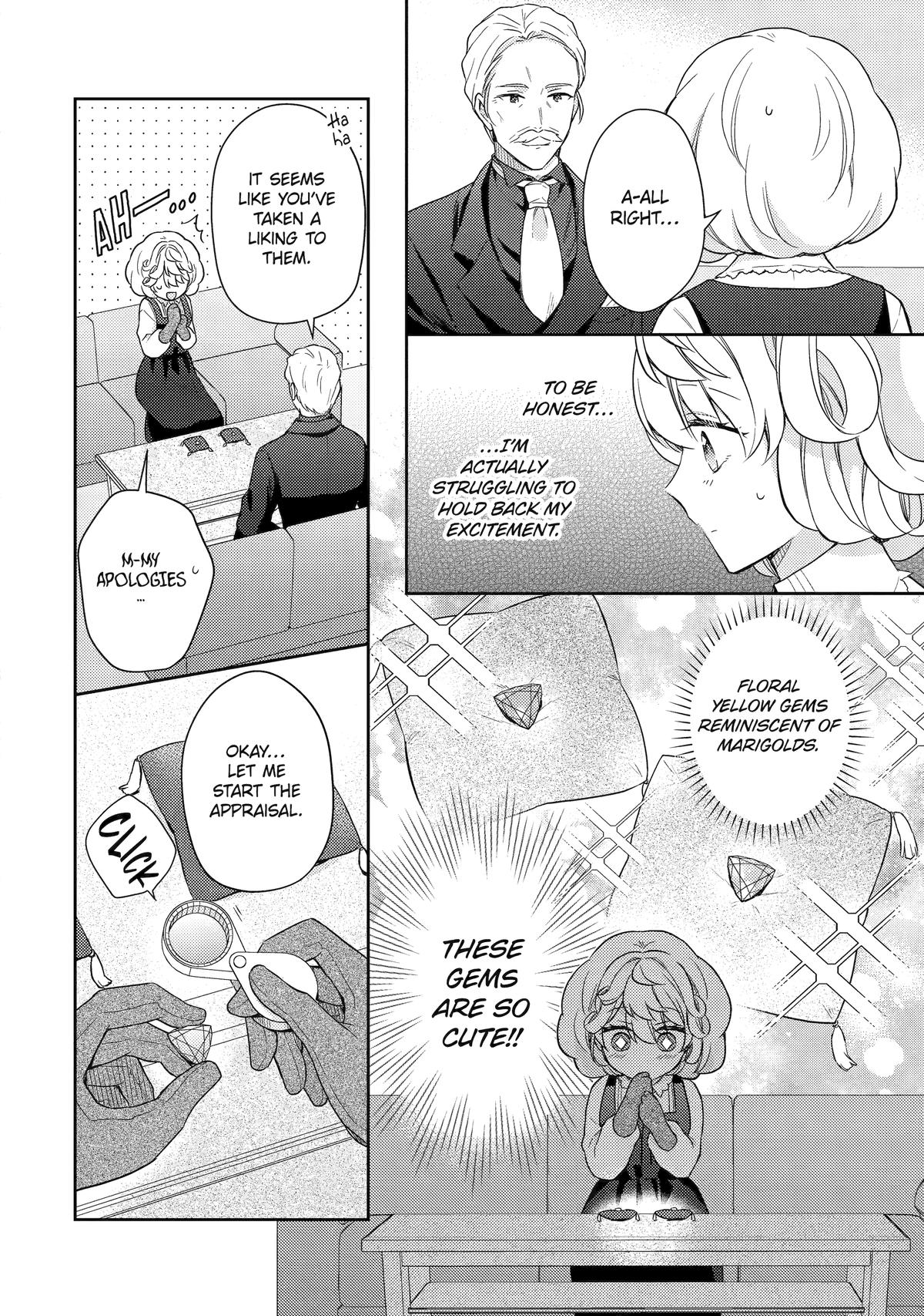 Botsuraku Reijou no Okinimesu mama: Konyaku Haki sareta node Houseki Kanteishi toshite Dokuritsu shimasu Chap 3 - Next Chap 4