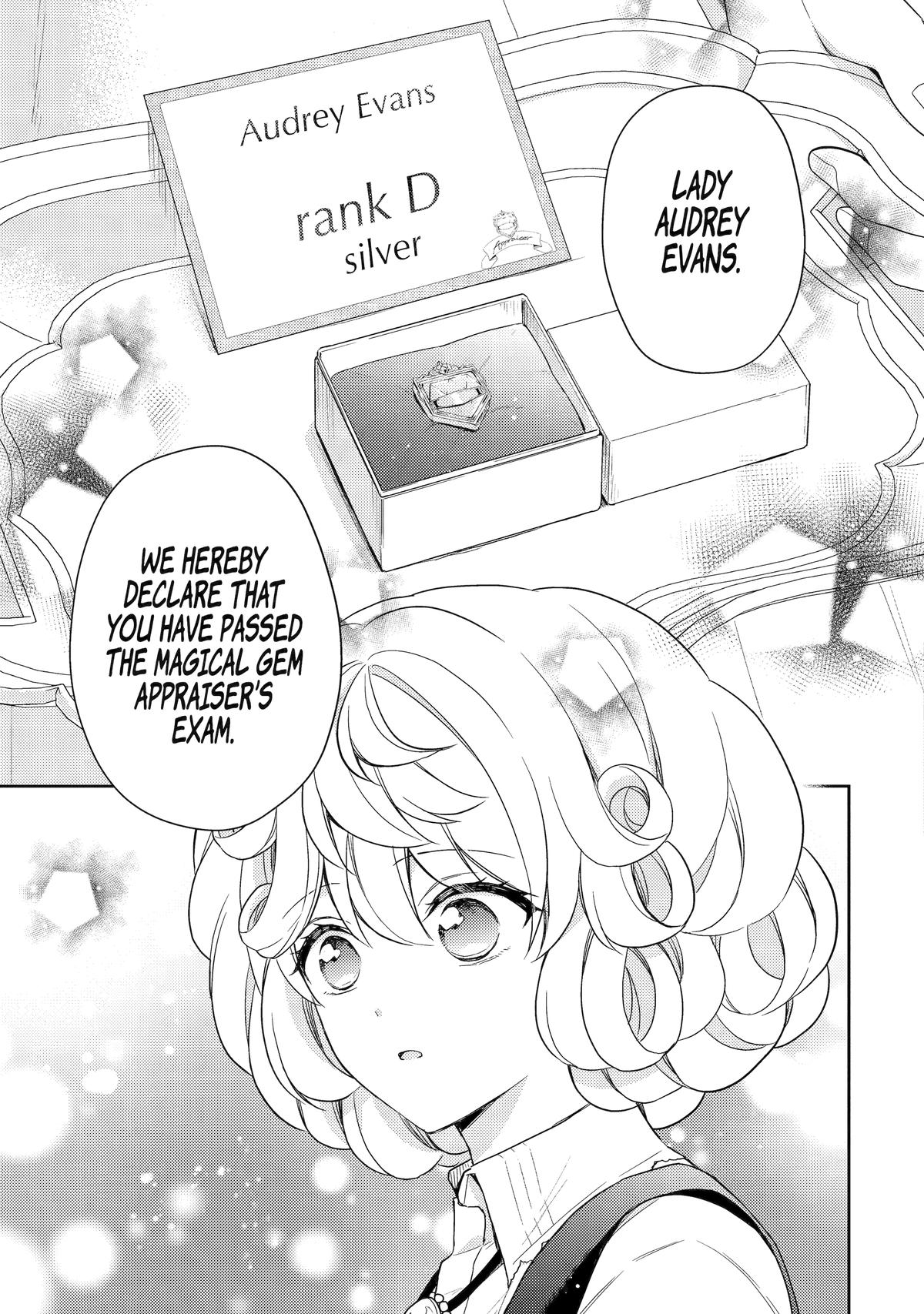 Botsuraku Reijou no Okinimesu mama: Konyaku Haki sareta node Houseki Kanteishi toshite Dokuritsu shimasu Chap 3 - Next Chap 4