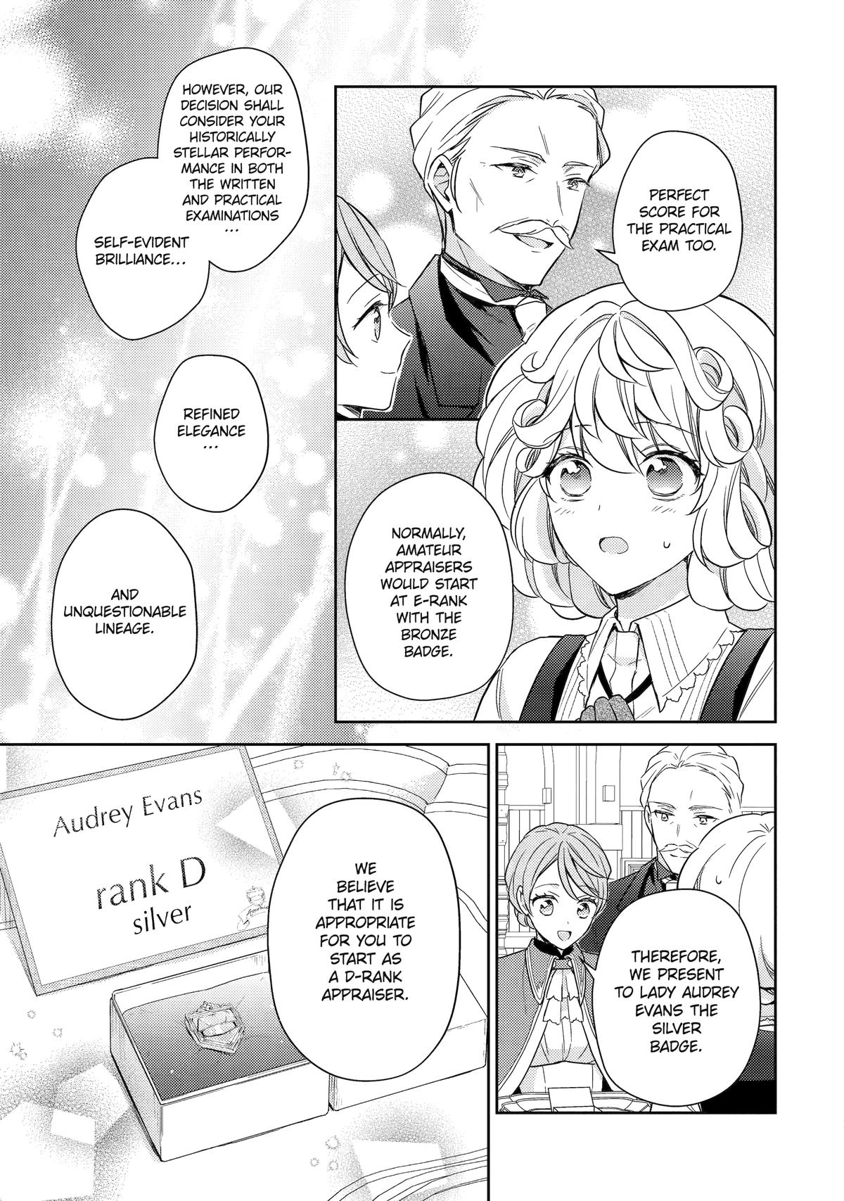 Botsuraku Reijou no Okinimesu mama: Konyaku Haki sareta node Houseki Kanteishi toshite Dokuritsu shimasu Chap 3 - Next Chap 4