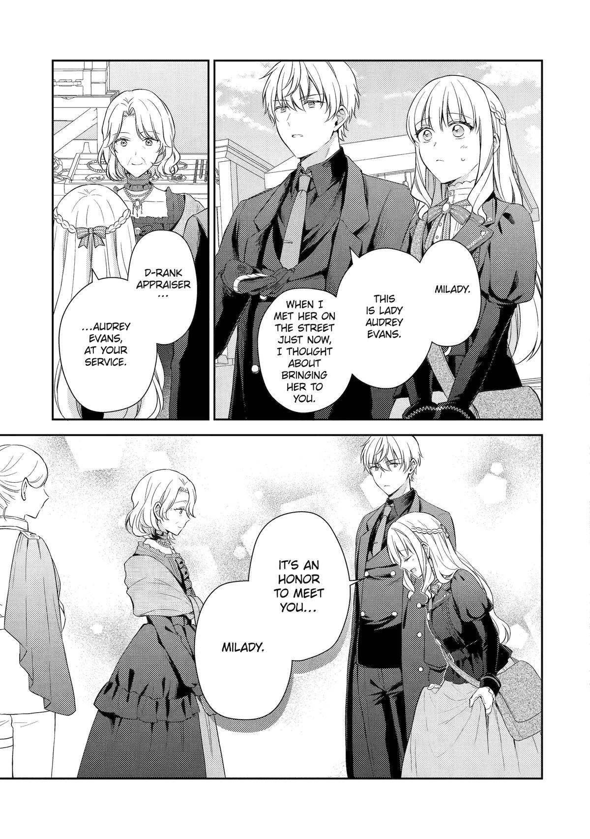 Botsuraku Reijou no Okinimesu mama: Konyaku Haki sareta node Houseki Kanteishi toshite Dokuritsu shimasu Chap 10 - Next Chap 11