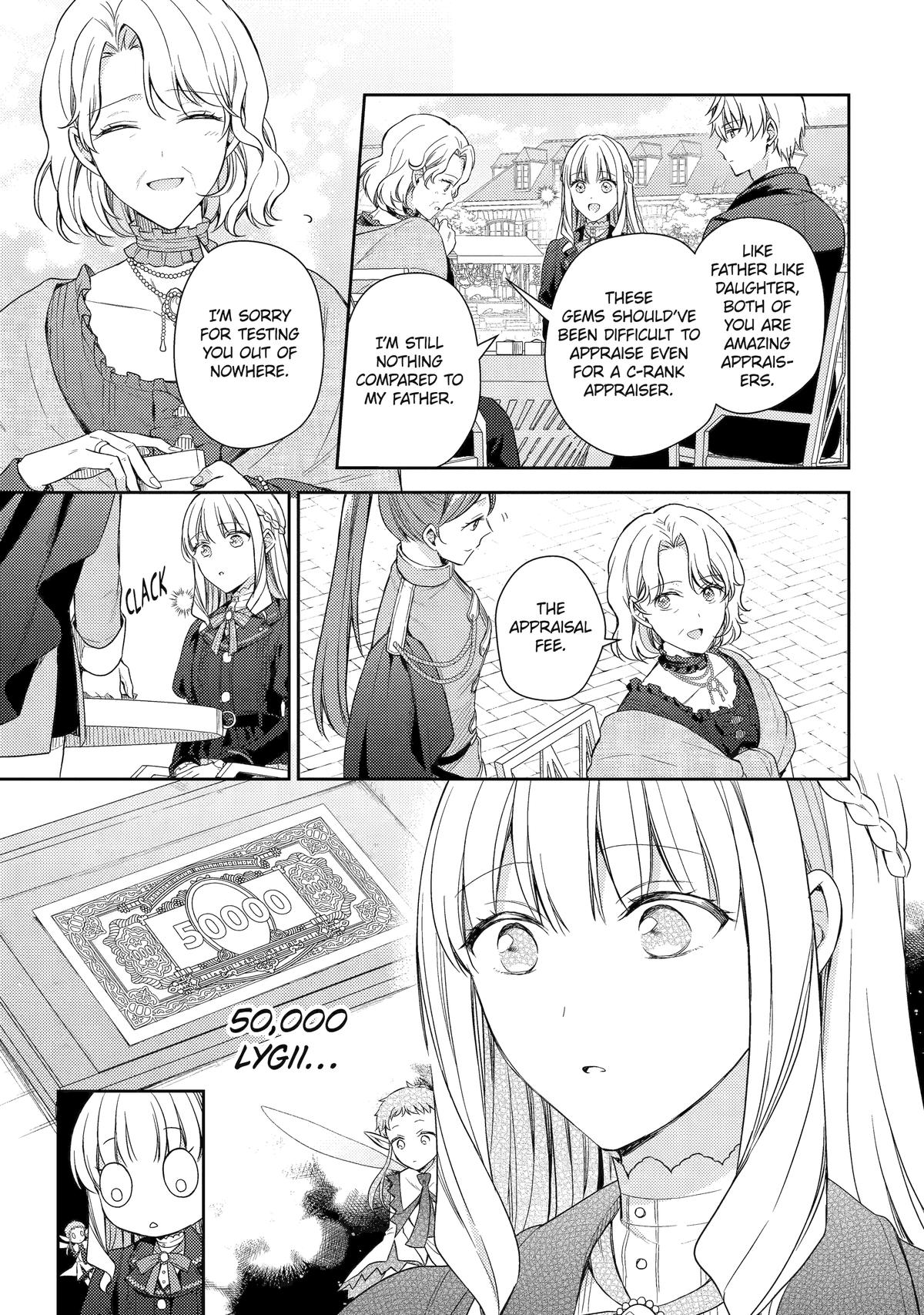 Botsuraku Reijou no Okinimesu mama: Konyaku Haki sareta node Houseki Kanteishi toshite Dokuritsu shimasu Chap 10 - Next Chap 11