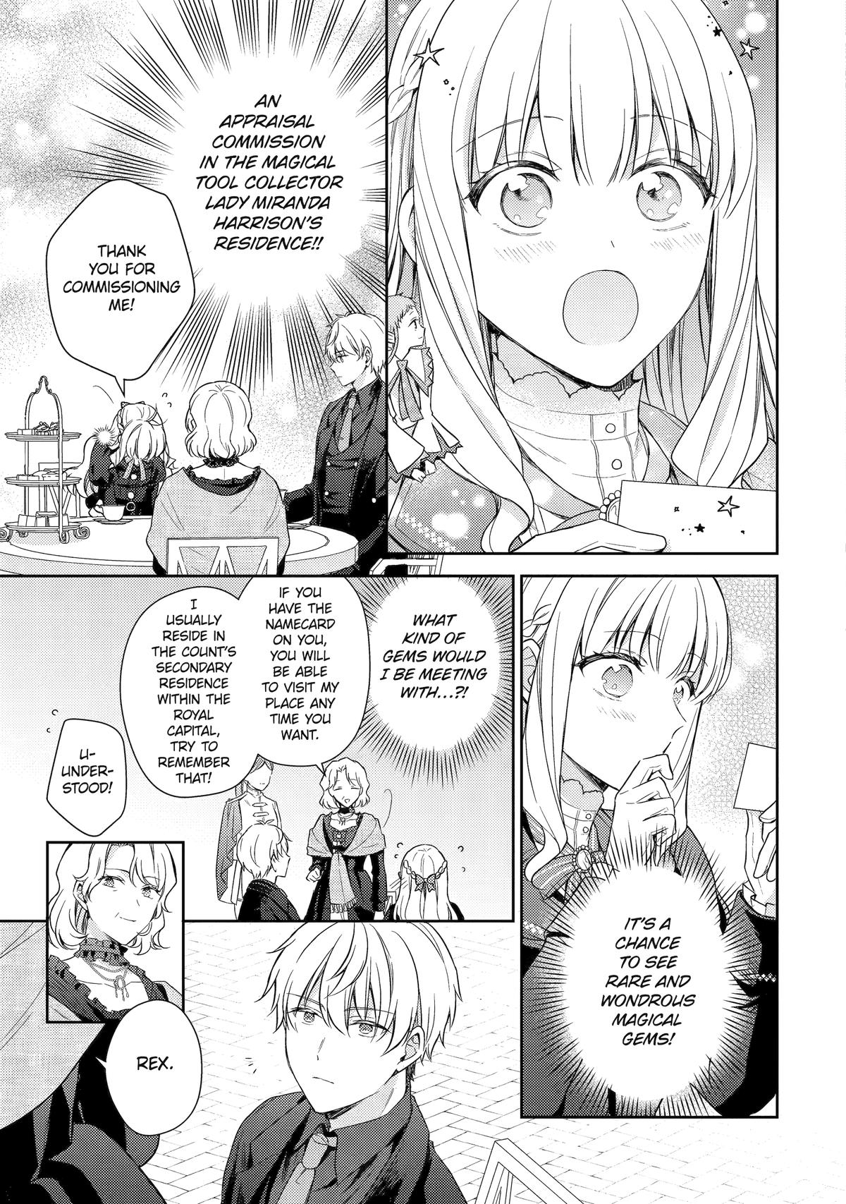 Botsuraku Reijou no Okinimesu mama: Konyaku Haki sareta node Houseki Kanteishi toshite Dokuritsu shimasu Chap 10 - Next Chap 11