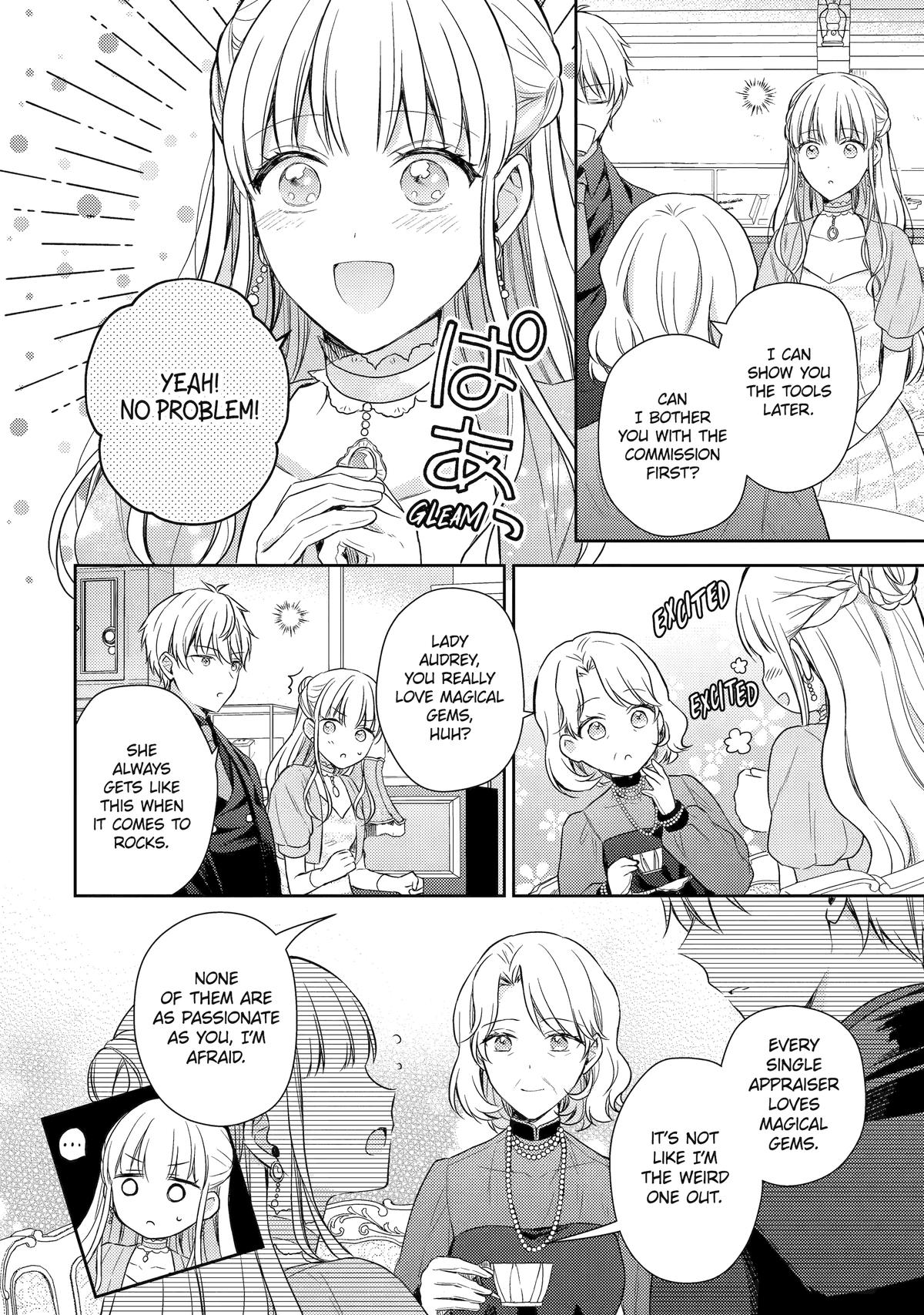 Botsuraku Reijou no Okinimesu mama: Konyaku Haki sareta node Houseki Kanteishi toshite Dokuritsu shimasu Chap 11 - Next Chap 12