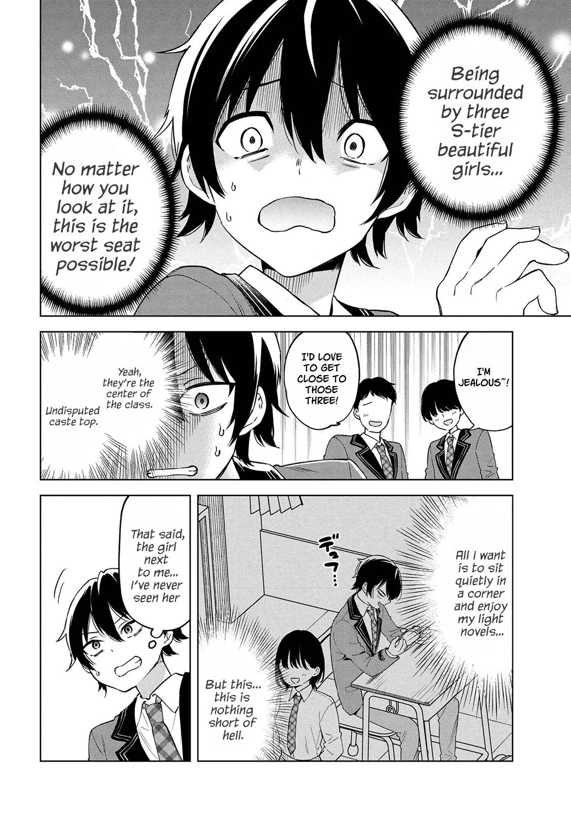 When the Introverted Me Got Surrounded by S-Tier Beauties After a Seat Change, a Secret Relationship Began Chap 1 - Next Chap 2