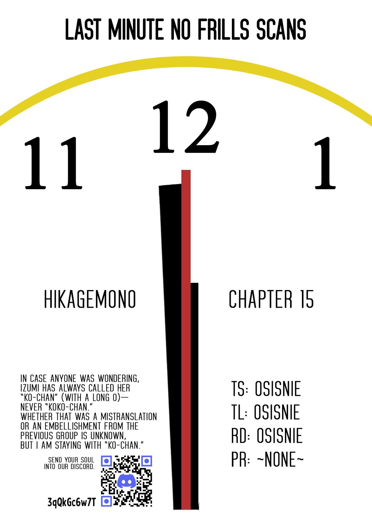 Hikagemono demo Yarinaoshite Ii desu ka? Chap 15 - Next Chap 16