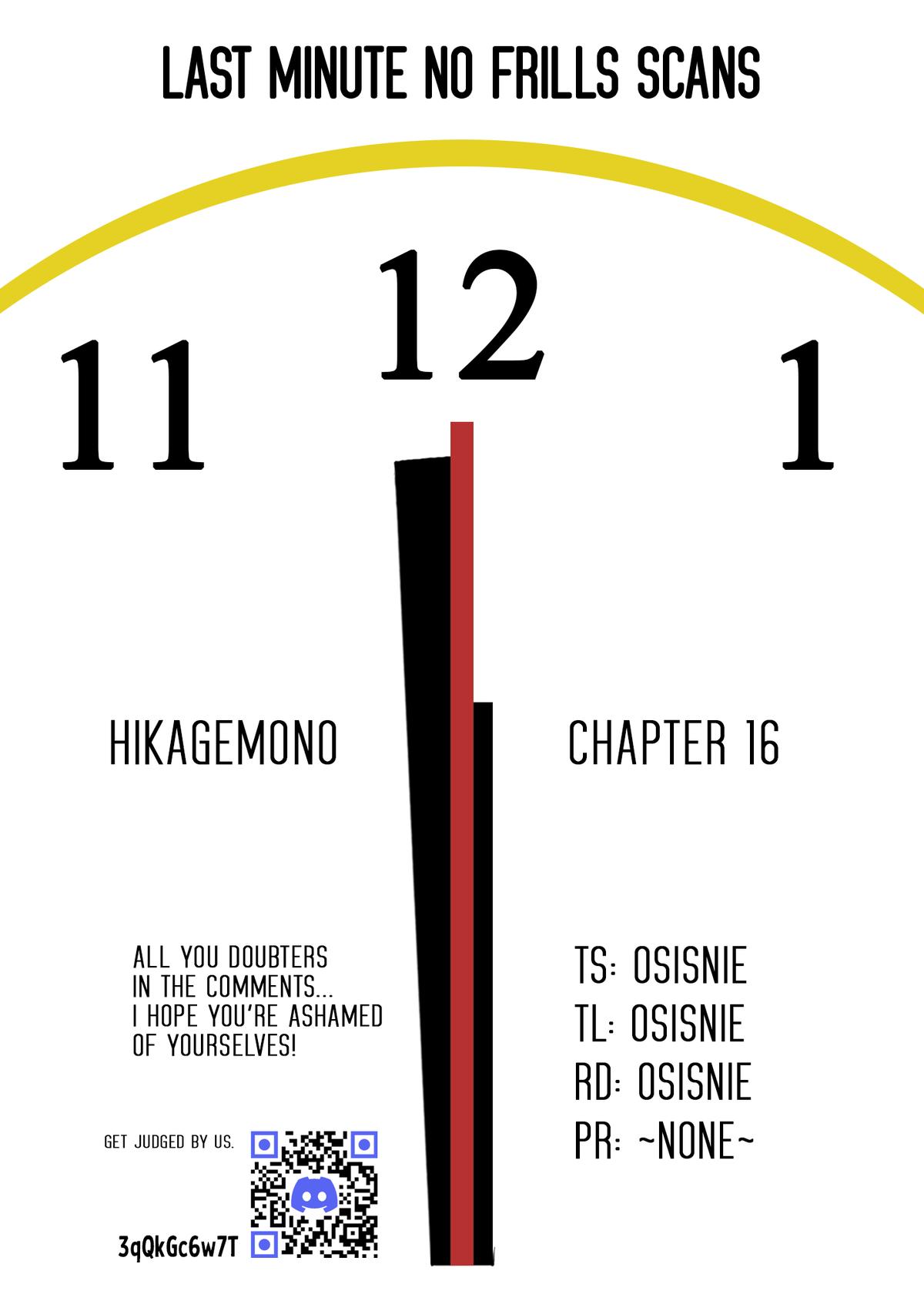 Hikagemono demo Yarinaoshite Ii desu ka? Chap 16 - Next Chap 17