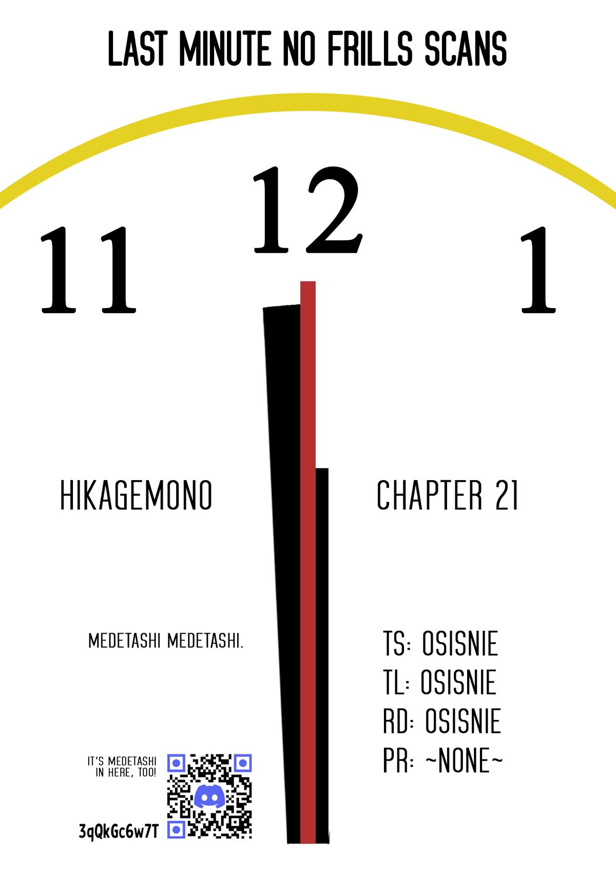 Hikagemono demo Yarinaoshite Ii desu ka? Chap 21 - Next Chap 22