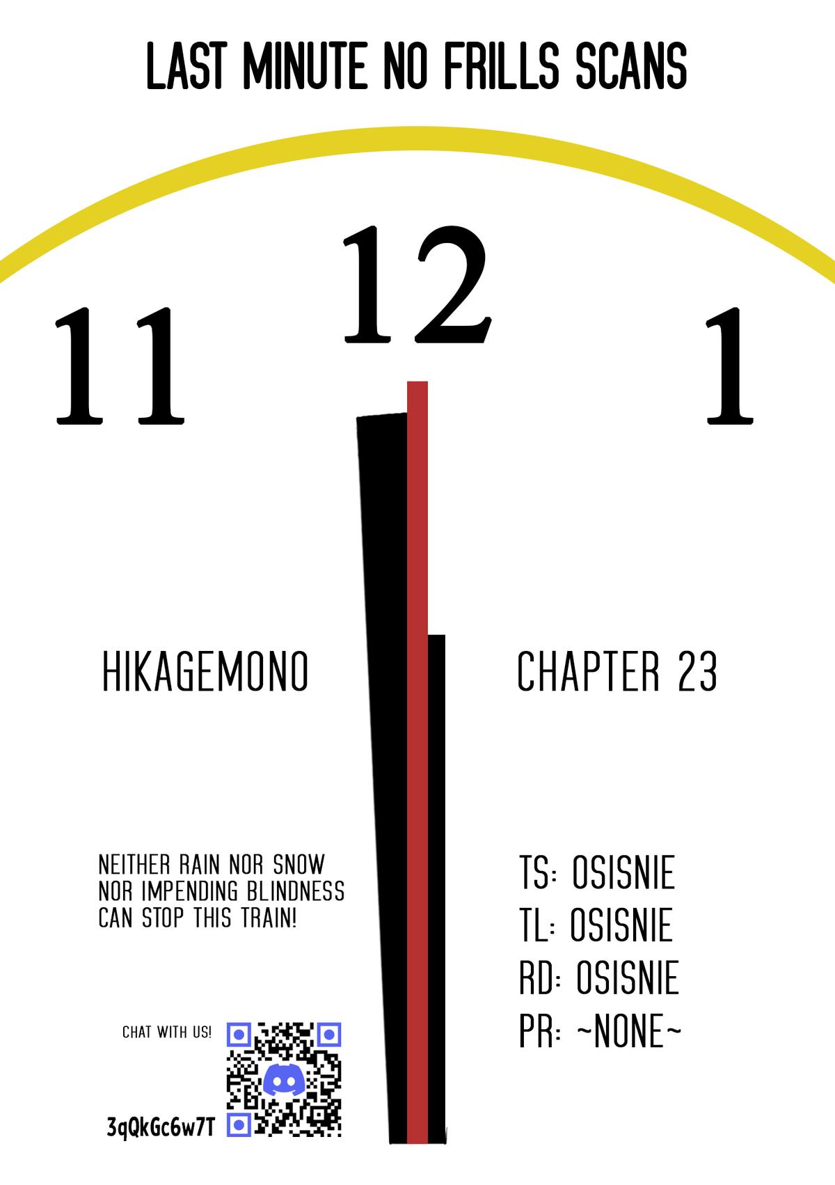 Hikagemono demo Yarinaoshite Ii desu ka? Chap 23 - Next Chap 24