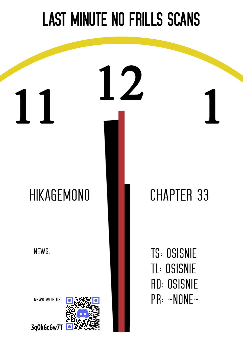 Hikagemono demo Yarinaoshite Ii desu ka? Chap 33 - Next Chap 34