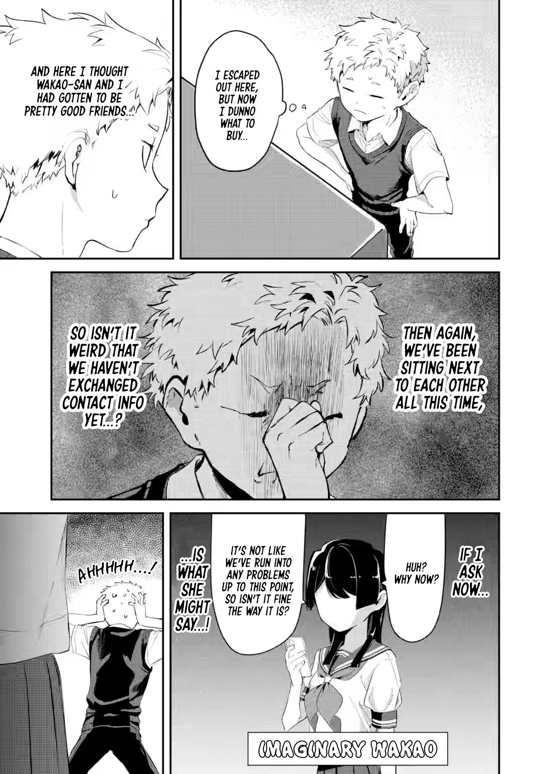 Tonari no Wakao-san wa Miesou de Mienai Chap 17 - Next Chap 18