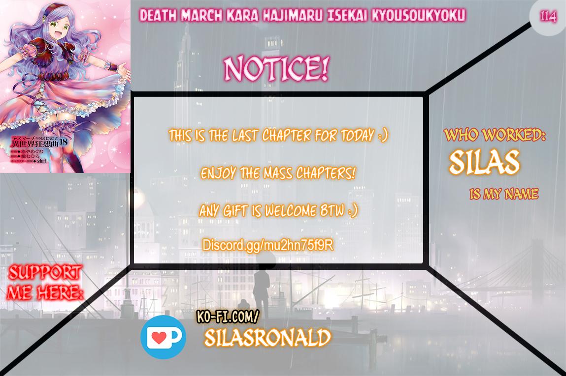 Death March kara Hajimaru Isekai Kyousoukyoku Chap 114 - Next Chap 115