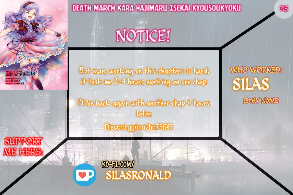 Death March kara Hajimaru Isekai Kyousoukyoku Chap 115 - Next Chap 116
