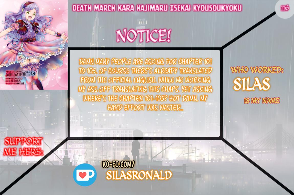 Death March kara Hajimaru Isekai Kyousoukyoku Chap 116 - Next Chap 117