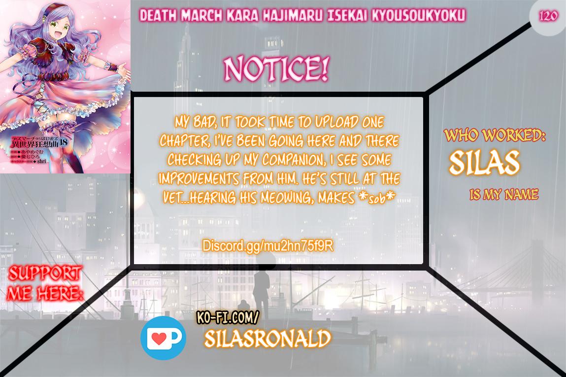 Death March kara Hajimaru Isekai Kyousoukyoku Chap 120 - Next Chap 121
