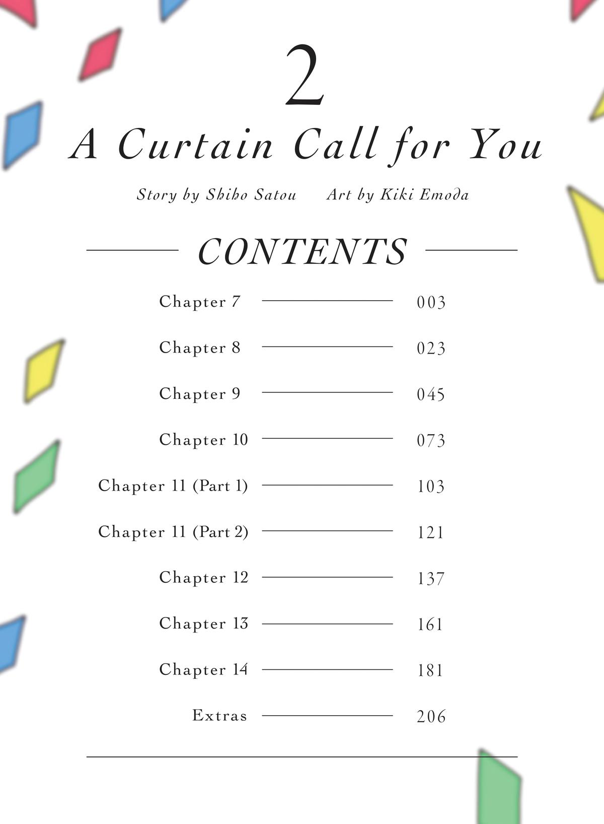 Kimi no Tame no Curtain Call Chap 7 - Next Chap 8
