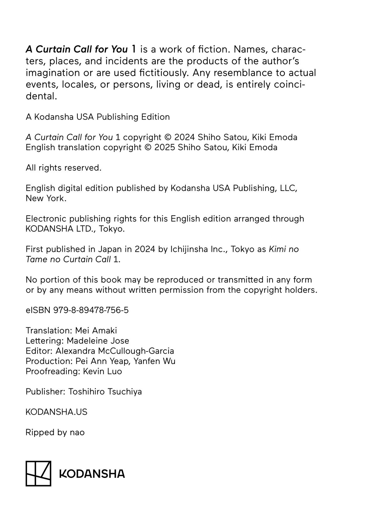 Kimi no Tame no Curtain Call Chap 6 - Next Chap 7