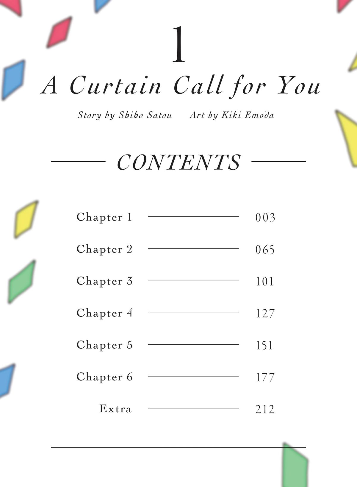 Kimi no Tame no Curtain Call Chap 1 - Next Chap 2