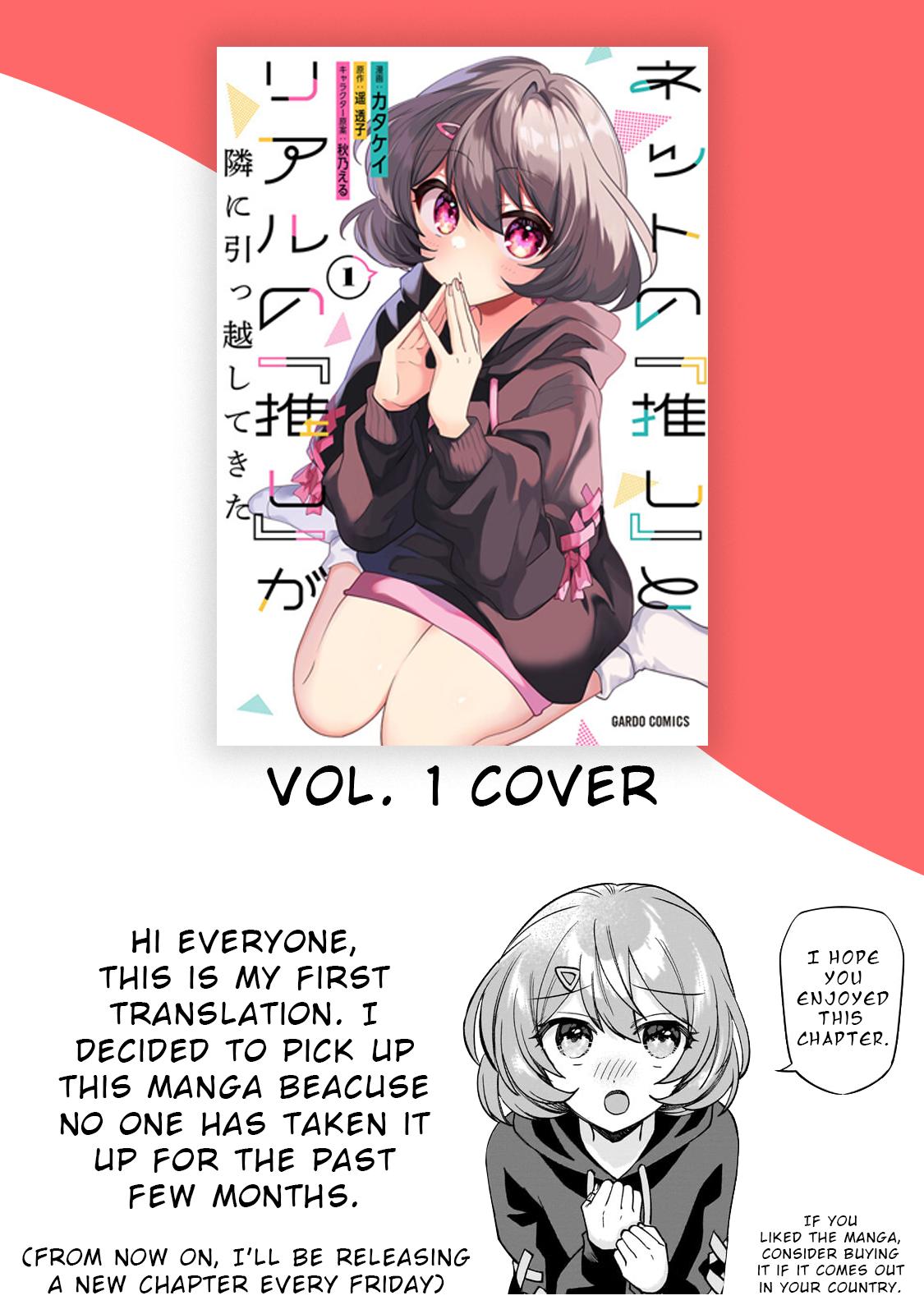 Net no Oshi to Real no Oshi ga Tonari ni Hikkoshitekita Chap 3 - Next Chap 4