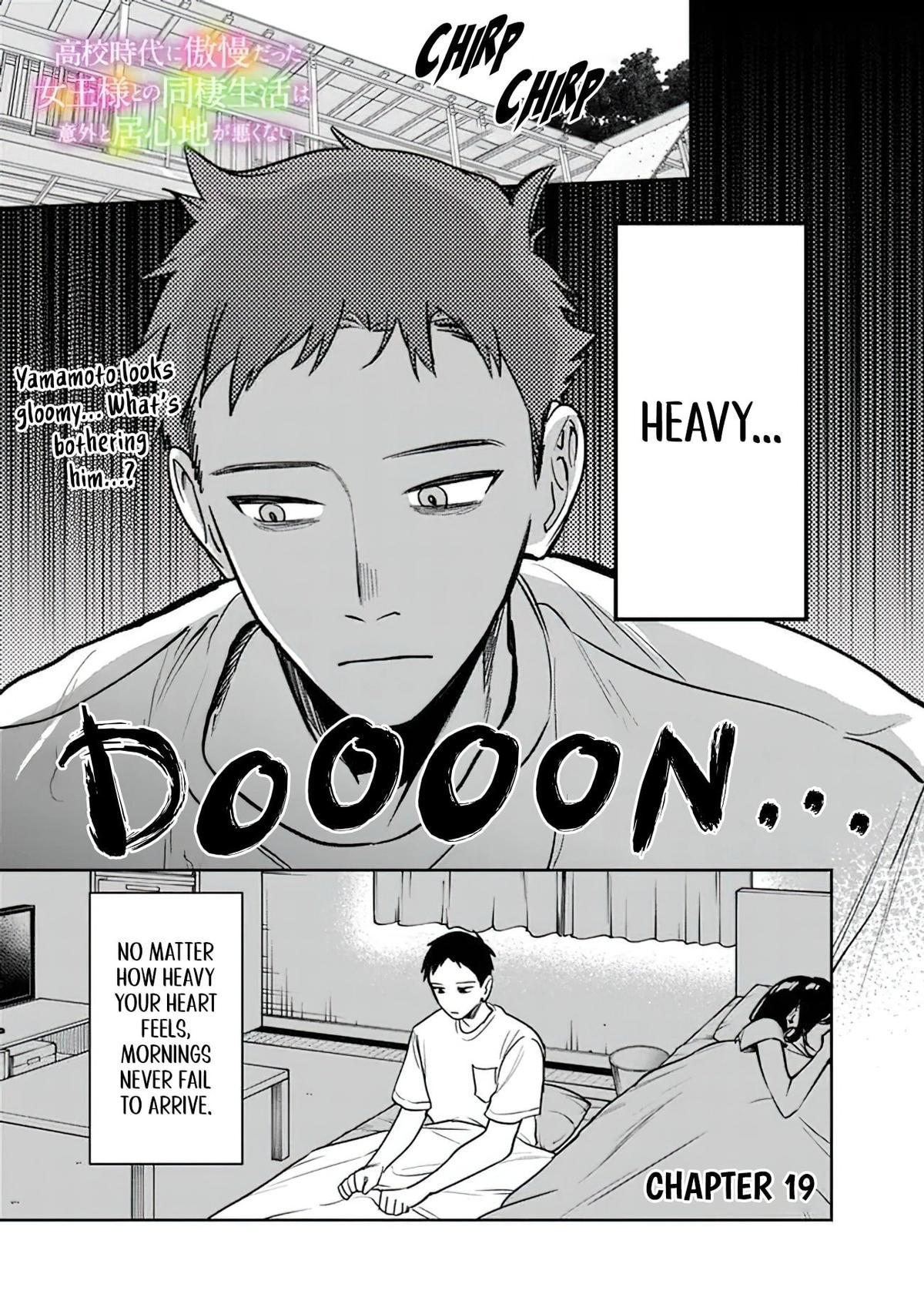 Koukou Jidai ni Gouman datta Joou-sama to no Dousei Seikatsu wa Igai to Igokochi ga Warukunai Chap 19 - Next Chap 20