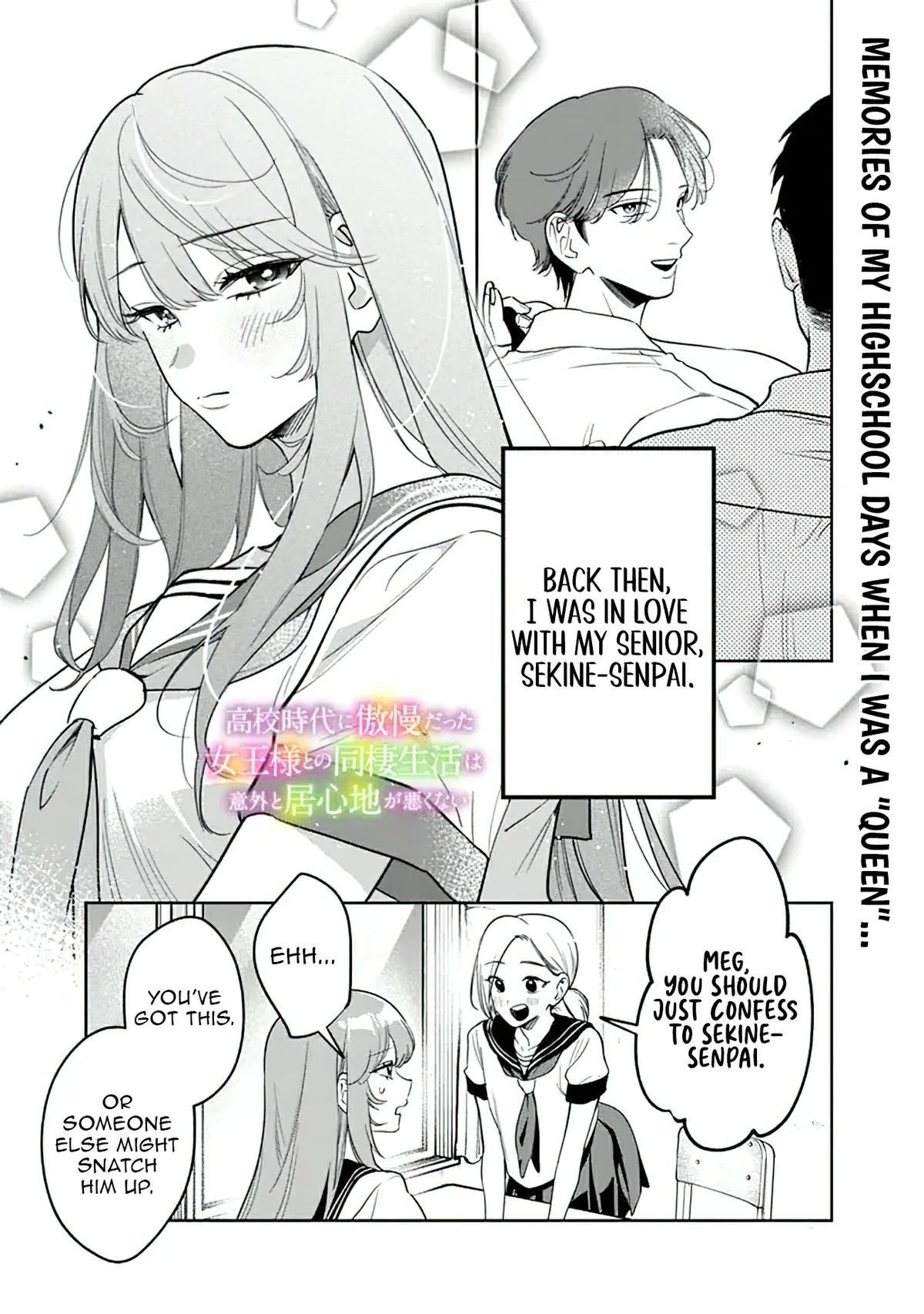 Koukou Jidai ni Gouman datta Joou-sama to no Dousei Seikatsu wa Igai to Igokochi ga Warukunai Chap 21 - Next Chap 22