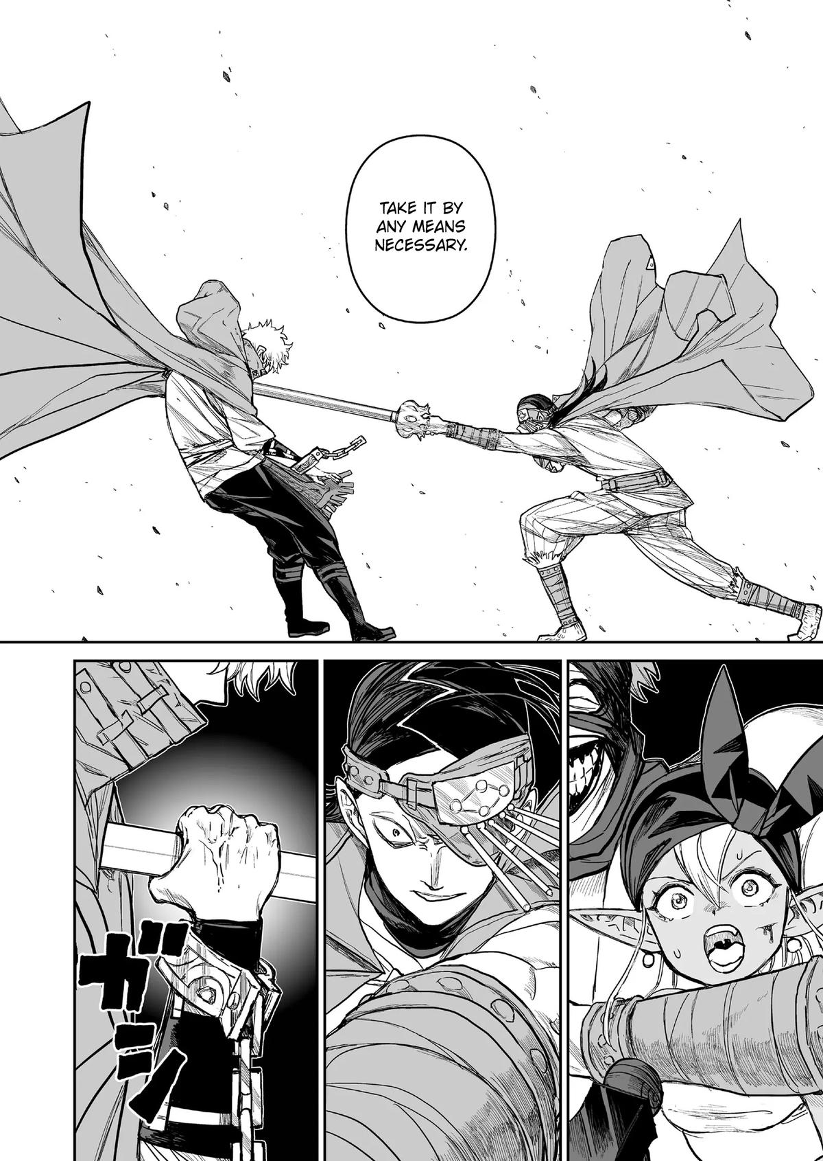 Abandoned: Tsuyosugite Buki ga Kowareru Yuusha to Buki Shokunin no Elf Chap 7 - Next Chap 8