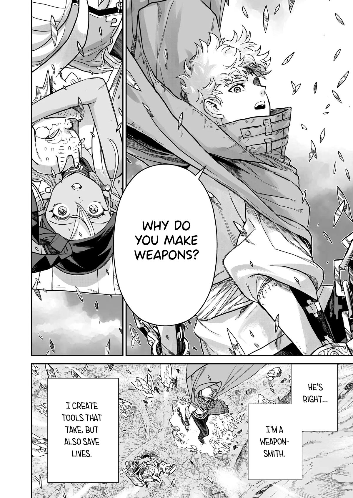 Abandoned: Tsuyosugite Buki ga Kowareru Yuusha to Buki Shokunin no Elf Chap 5 - Next Chap 6