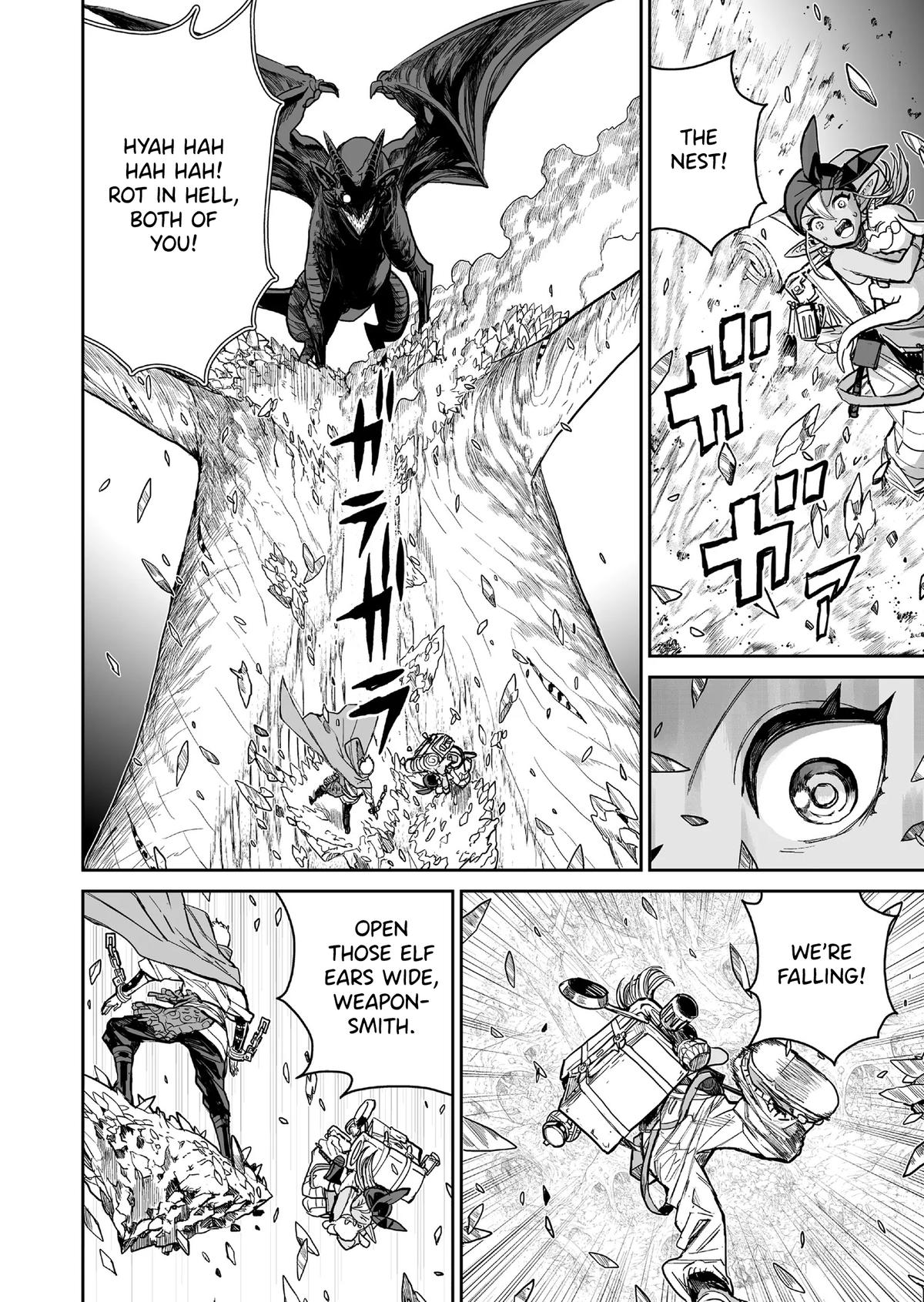 Abandoned: Tsuyosugite Buki ga Kowareru Yuusha to Buki Shokunin no Elf Chap 5 - Next Chap 6