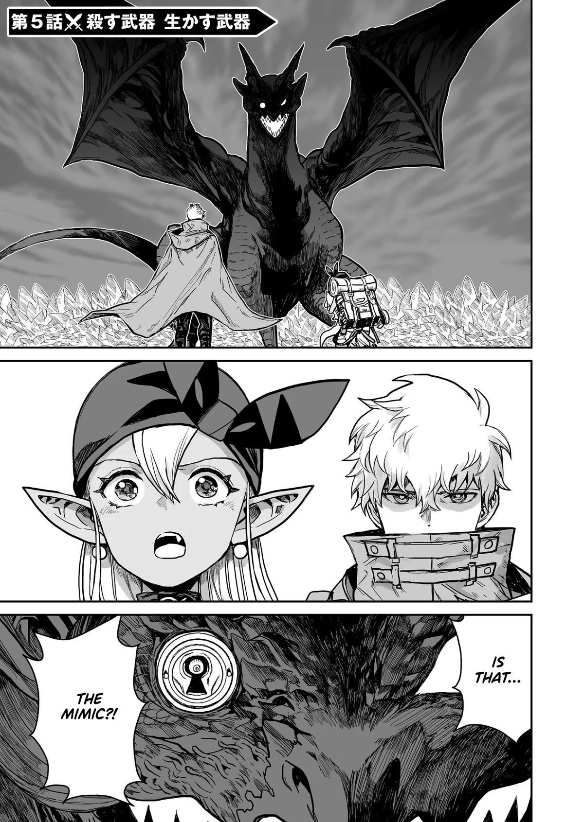 Abandoned: Tsuyosugite Buki ga Kowareru Yuusha to Buki Shokunin no Elf Chap 5 - Next Chap 6