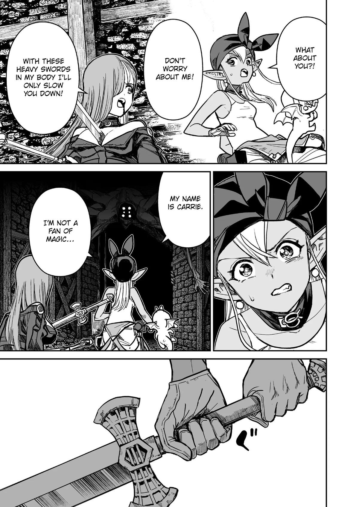 Abandoned: Tsuyosugite Buki ga Kowareru Yuusha to Buki Shokunin no Elf Chap 9 - Next Chap 10