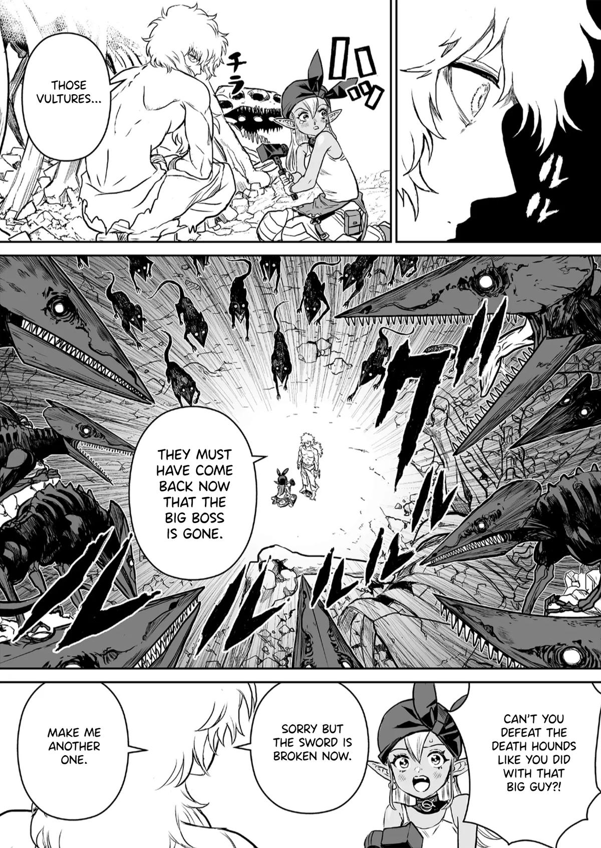 Abandoned: Tsuyosugite Buki ga Kowareru Yuusha to Buki Shokunin no Elf Chap 1 - Next Chap 2