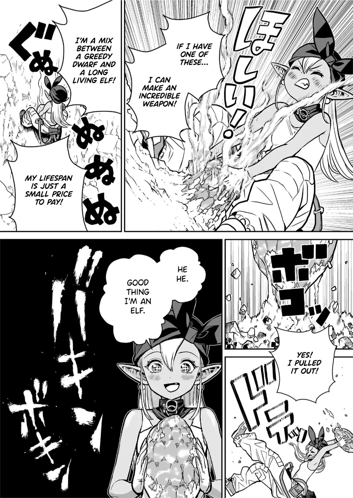 Abandoned: Tsuyosugite Buki ga Kowareru Yuusha to Buki Shokunin no Elf Chap 1 - Next Chap 2