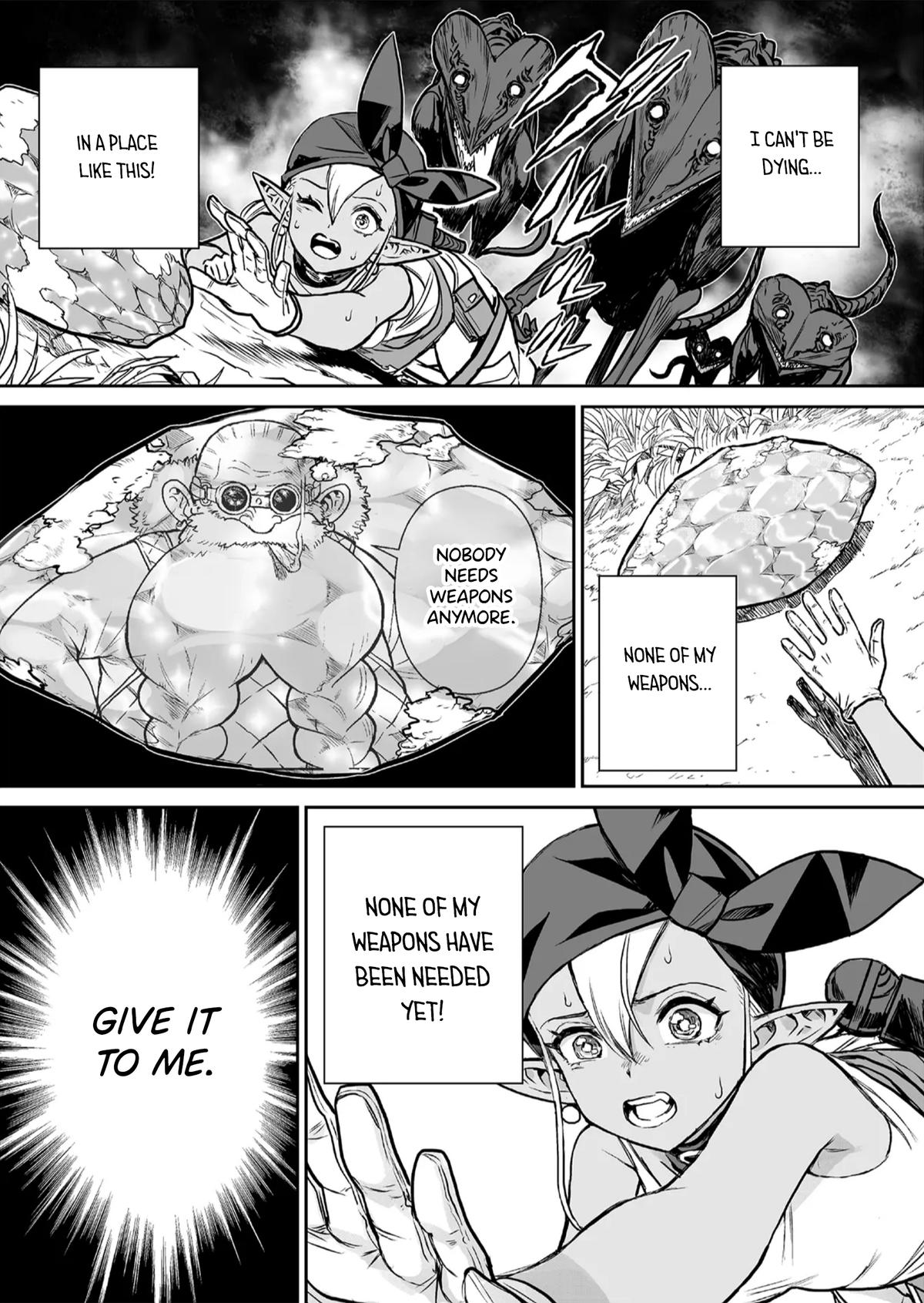 Abandoned: Tsuyosugite Buki ga Kowareru Yuusha to Buki Shokunin no Elf Chap 1 - Next Chap 2