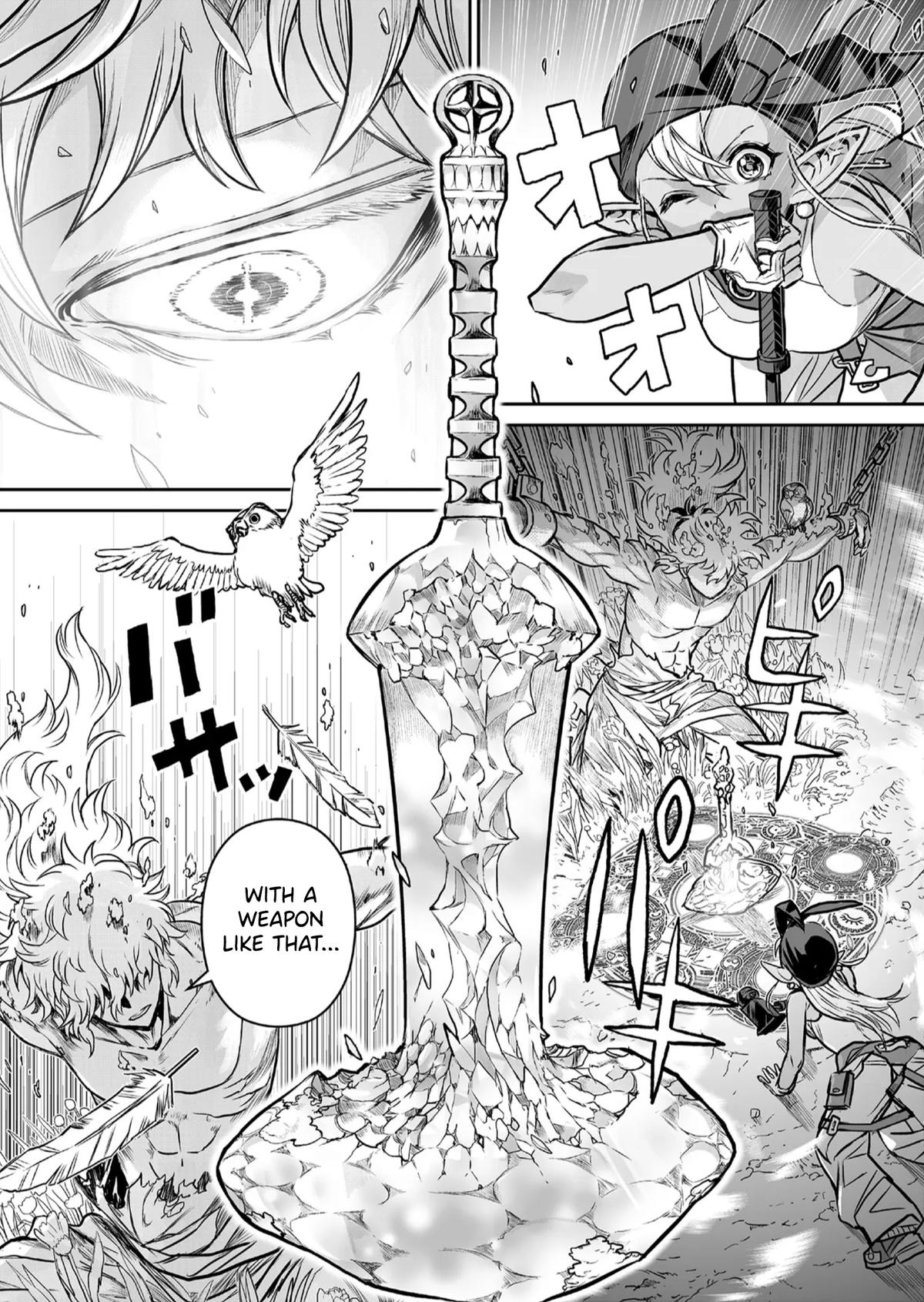 Abandoned: Tsuyosugite Buki ga Kowareru Yuusha to Buki Shokunin no Elf Chap 1 - Next Chap 2
