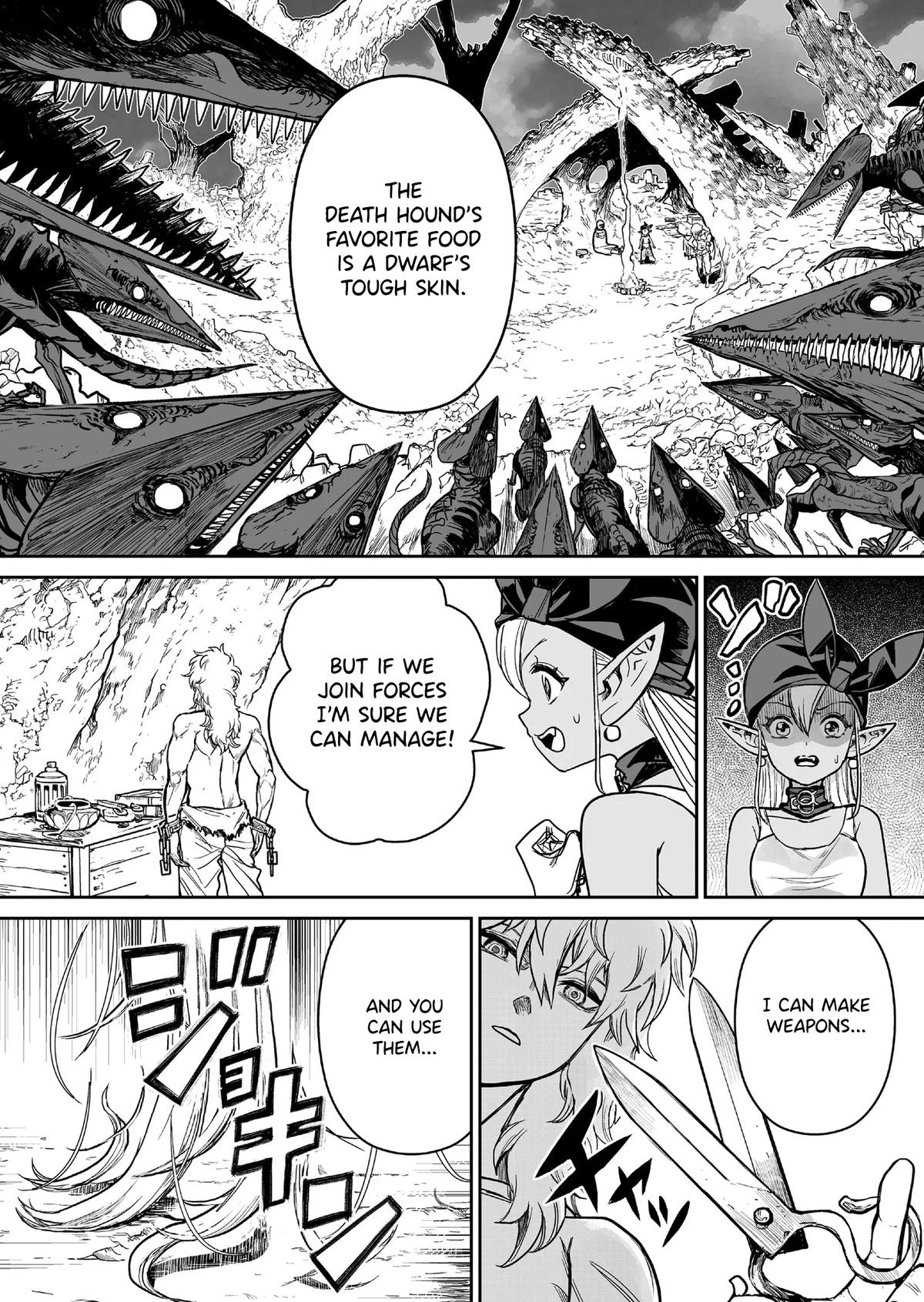 Abandoned: Tsuyosugite Buki ga Kowareru Yuusha to Buki Shokunin no Elf Chap 2 - Next Chap 3