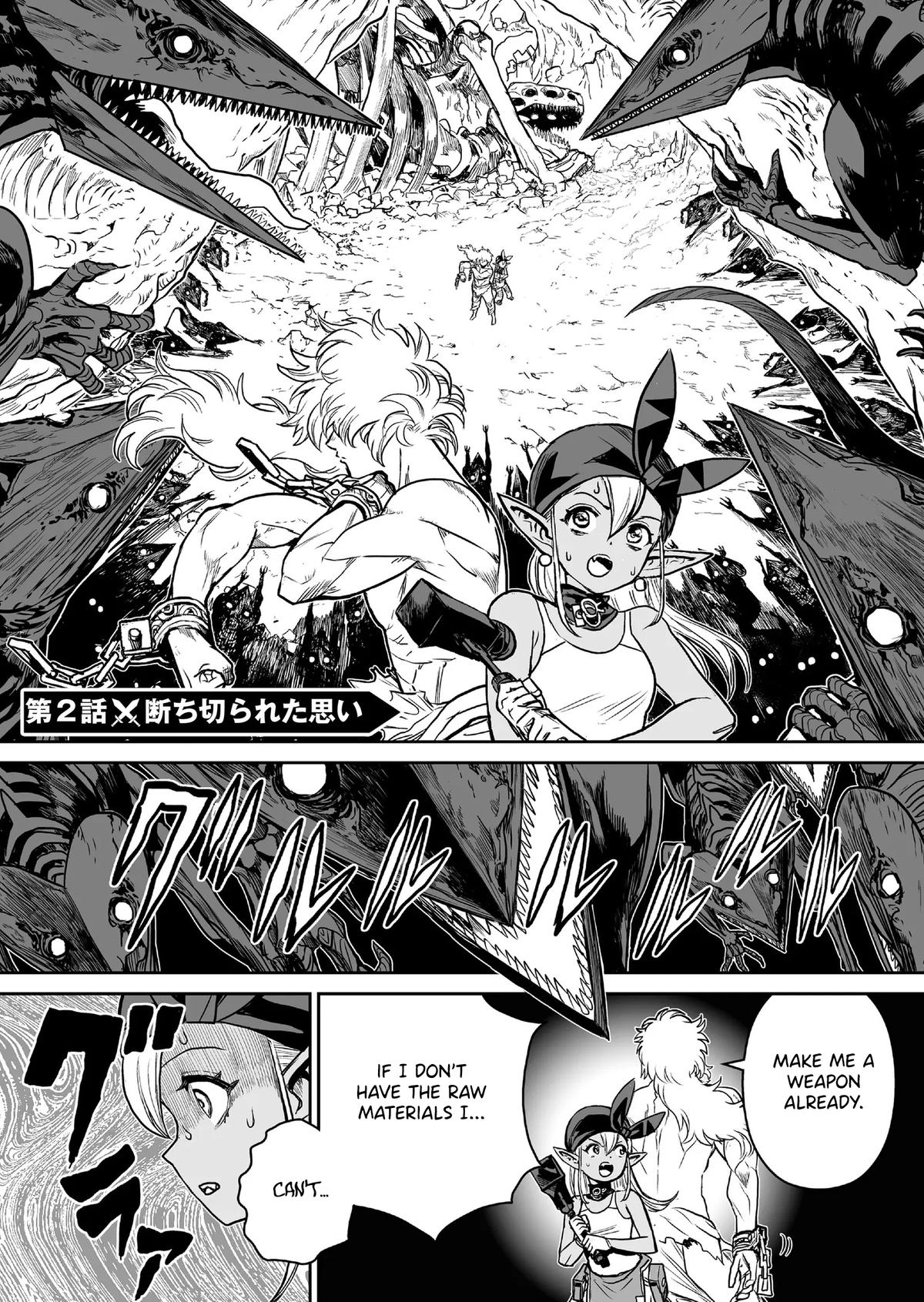 Abandoned: Tsuyosugite Buki ga Kowareru Yuusha to Buki Shokunin no Elf Chap 2 - Next Chap 3