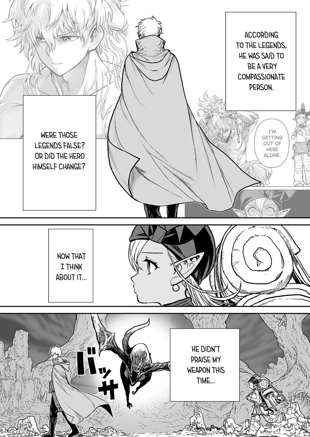 Abandoned: Tsuyosugite Buki ga Kowareru Yuusha to Buki Shokunin no Elf Chap 2 - Next Chap 3