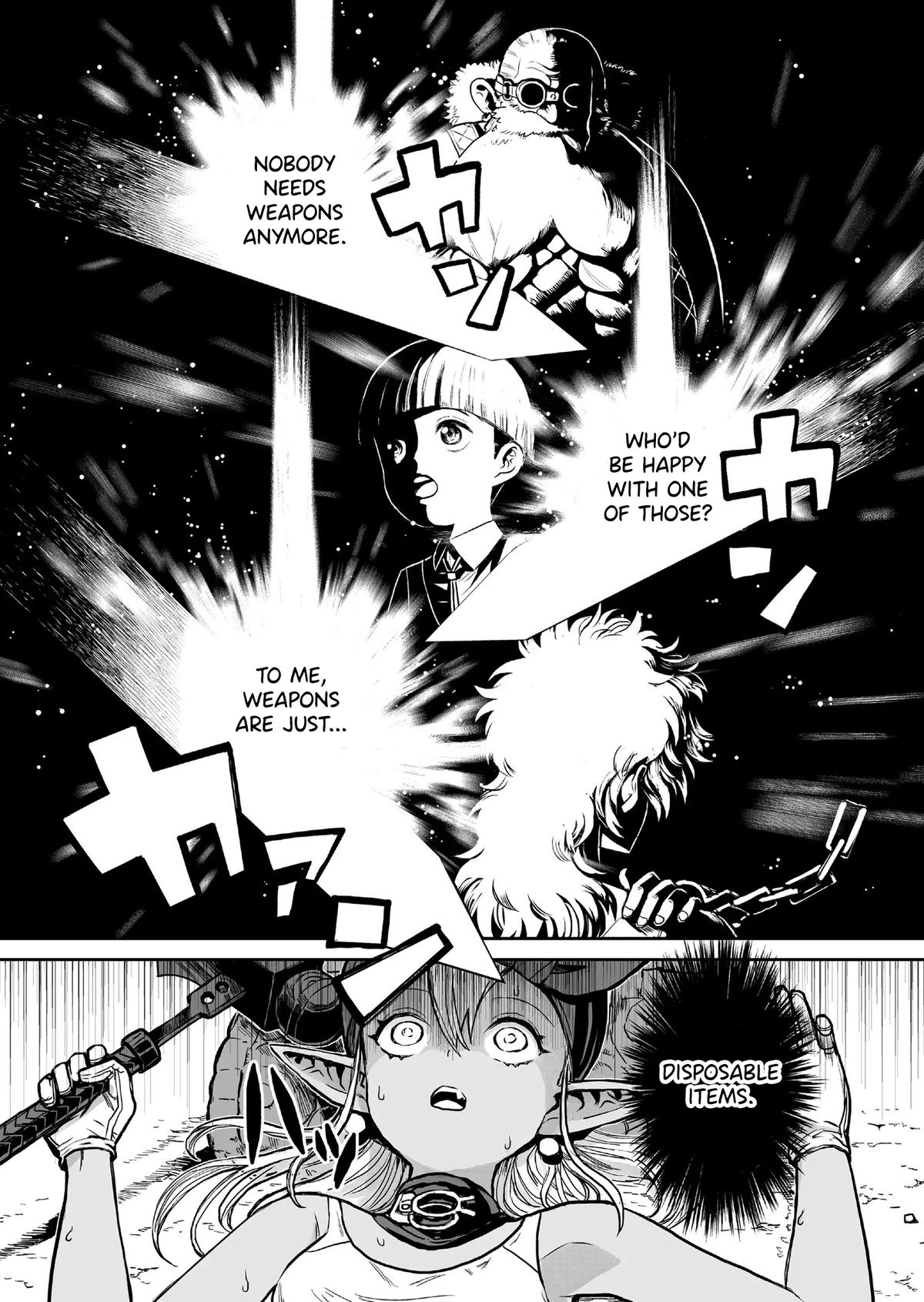 Abandoned: Tsuyosugite Buki ga Kowareru Yuusha to Buki Shokunin no Elf Chap 2 - Next Chap 3