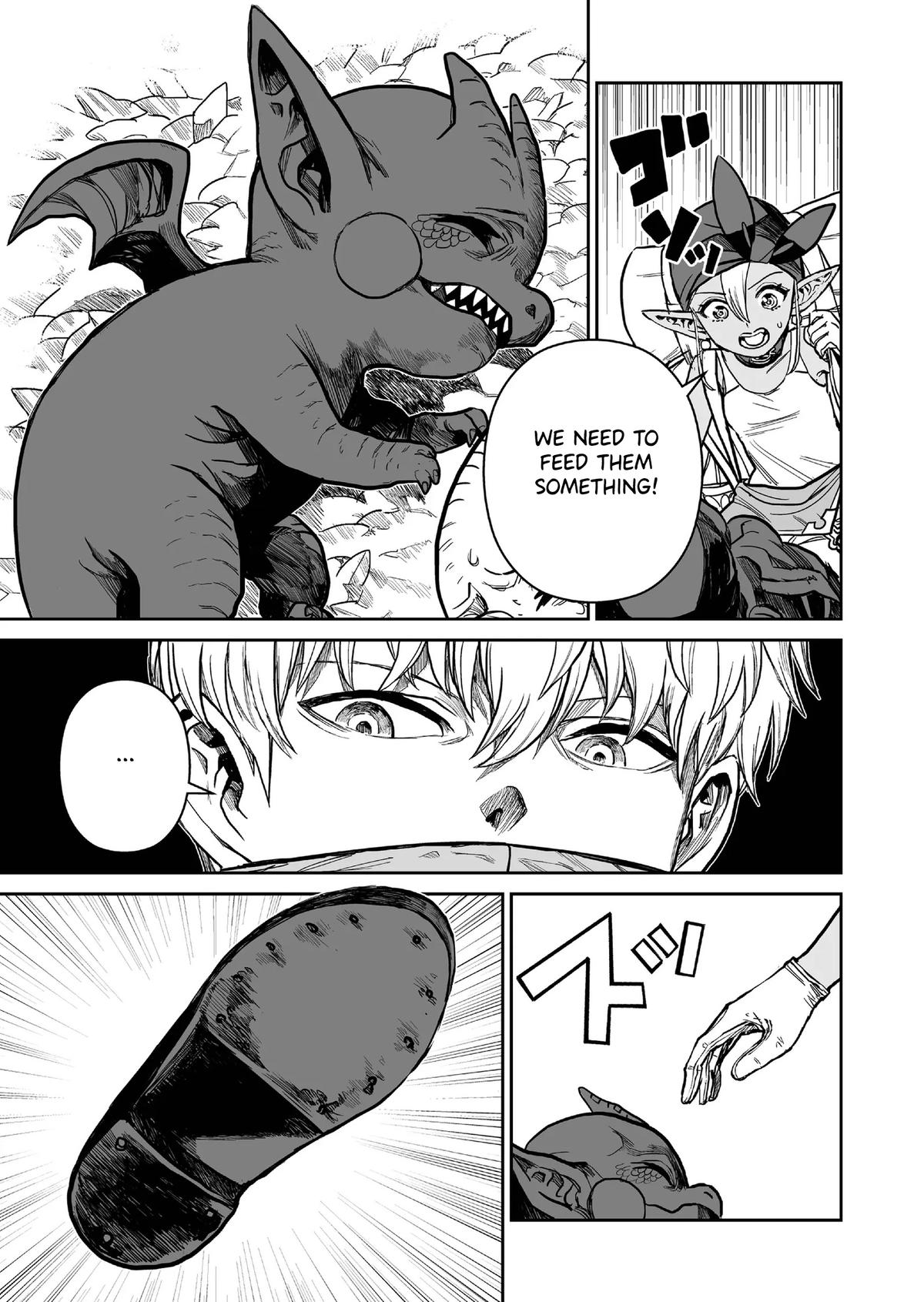 Abandoned: Tsuyosugite Buki ga Kowareru Yuusha to Buki Shokunin no Elf Chap 3 - Next Chap 4
