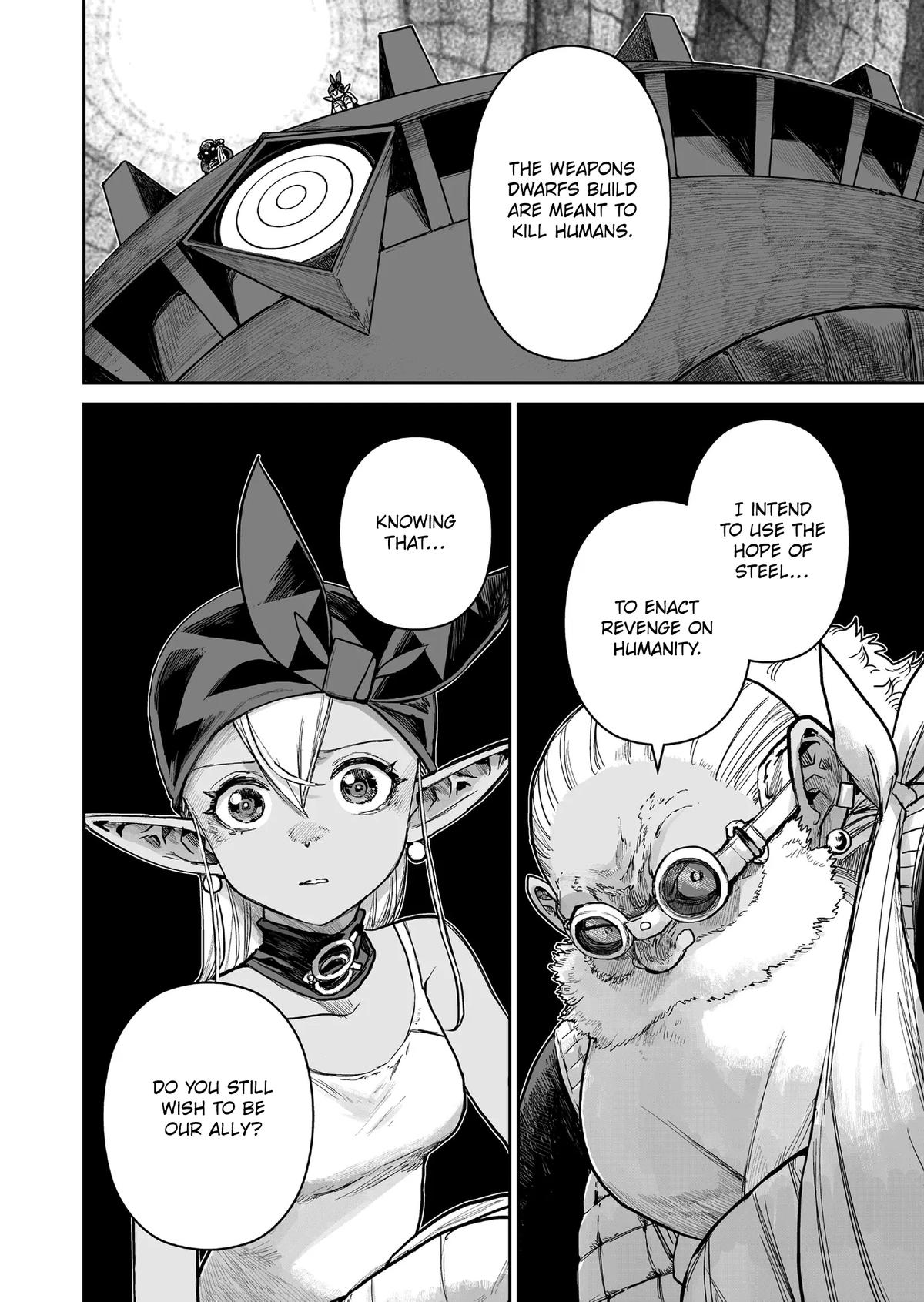 Abandoned: Tsuyosugite Buki ga Kowareru Yuusha to Buki Shokunin no Elf Chap 17 - Next Chap 18