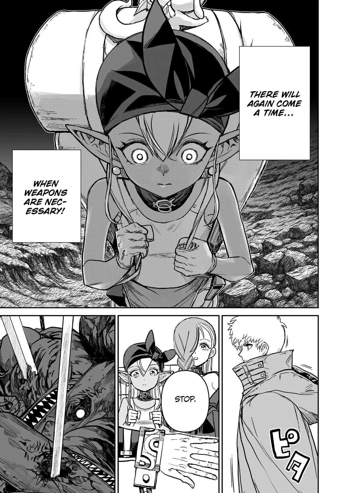 Abandoned: Tsuyosugite Buki ga Kowareru Yuusha to Buki Shokunin no Elf Chap 14 - Next Chap 15
