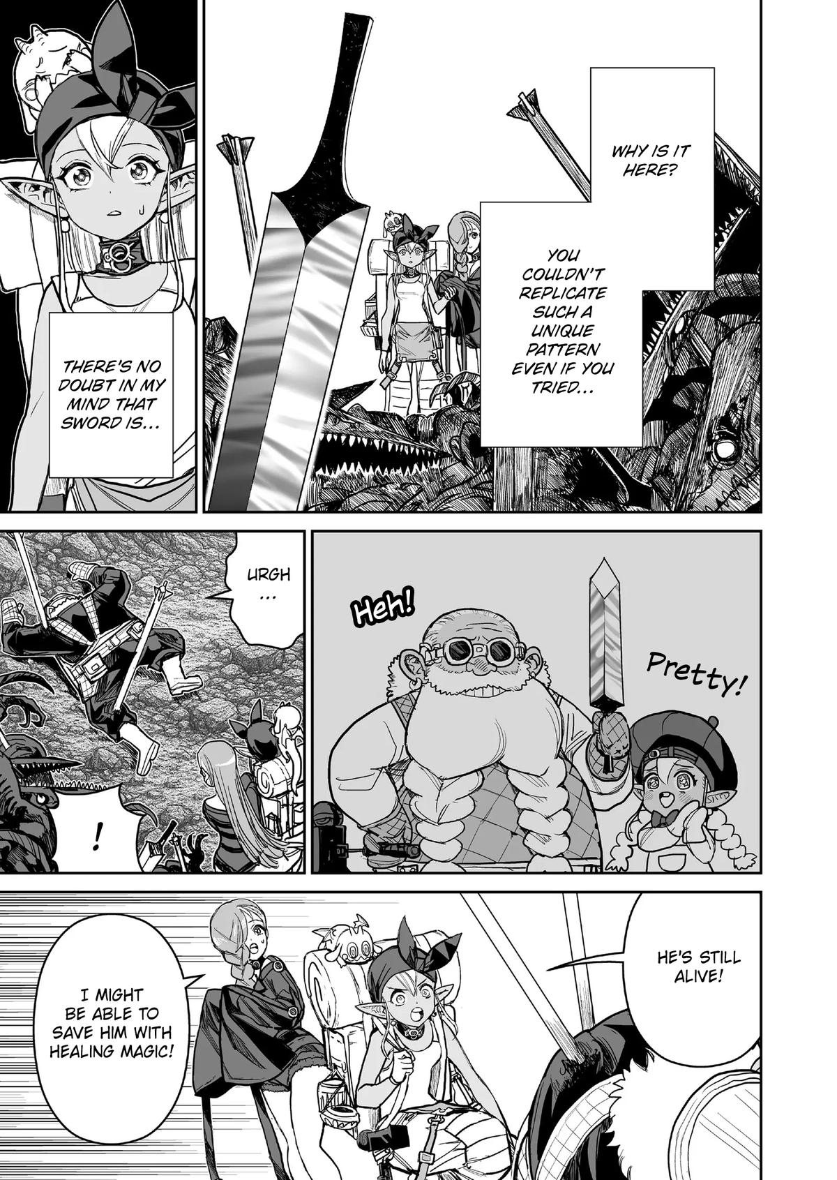 Abandoned: Tsuyosugite Buki ga Kowareru Yuusha to Buki Shokunin no Elf Chap 14 - Next Chap 15