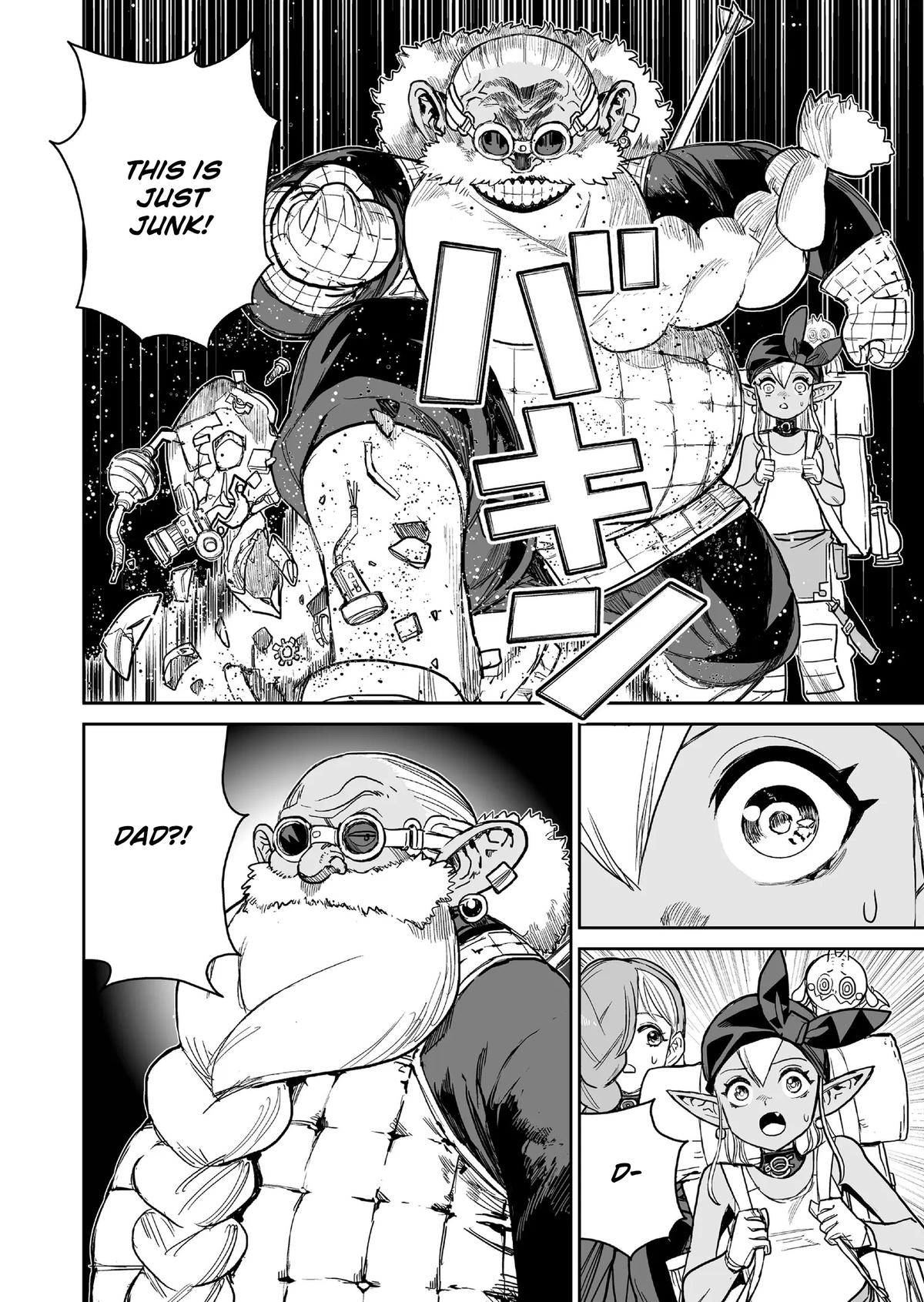 Abandoned: Tsuyosugite Buki ga Kowareru Yuusha to Buki Shokunin no Elf Chap 14 - Next Chap 15