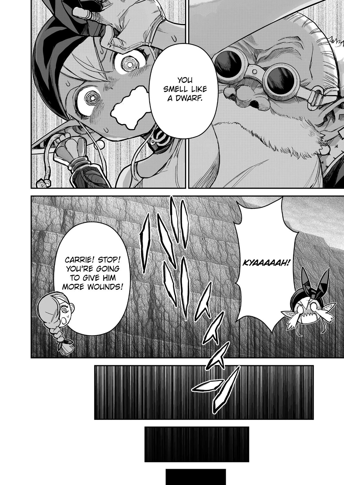 Abandoned: Tsuyosugite Buki ga Kowareru Yuusha to Buki Shokunin no Elf Chap 15 - Next Chap 16