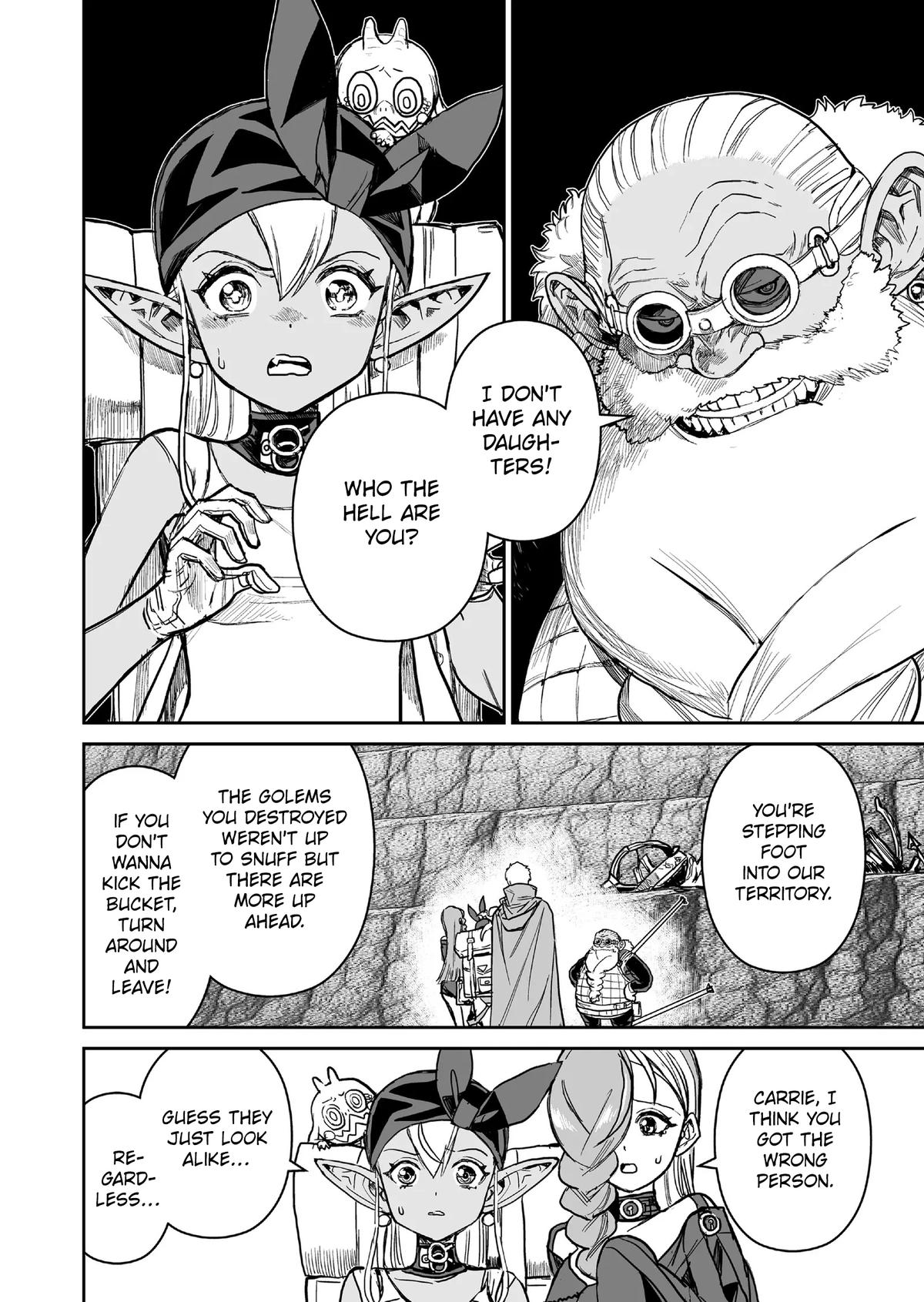 Abandoned: Tsuyosugite Buki ga Kowareru Yuusha to Buki Shokunin no Elf Chap 15 - Next Chap 16