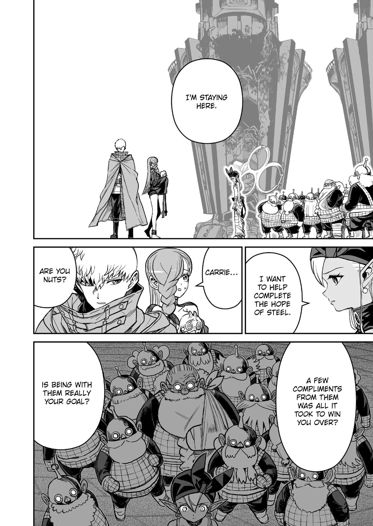 Abandoned: Tsuyosugite Buki ga Kowareru Yuusha to Buki Shokunin no Elf Chap 16 - Next Chap 17